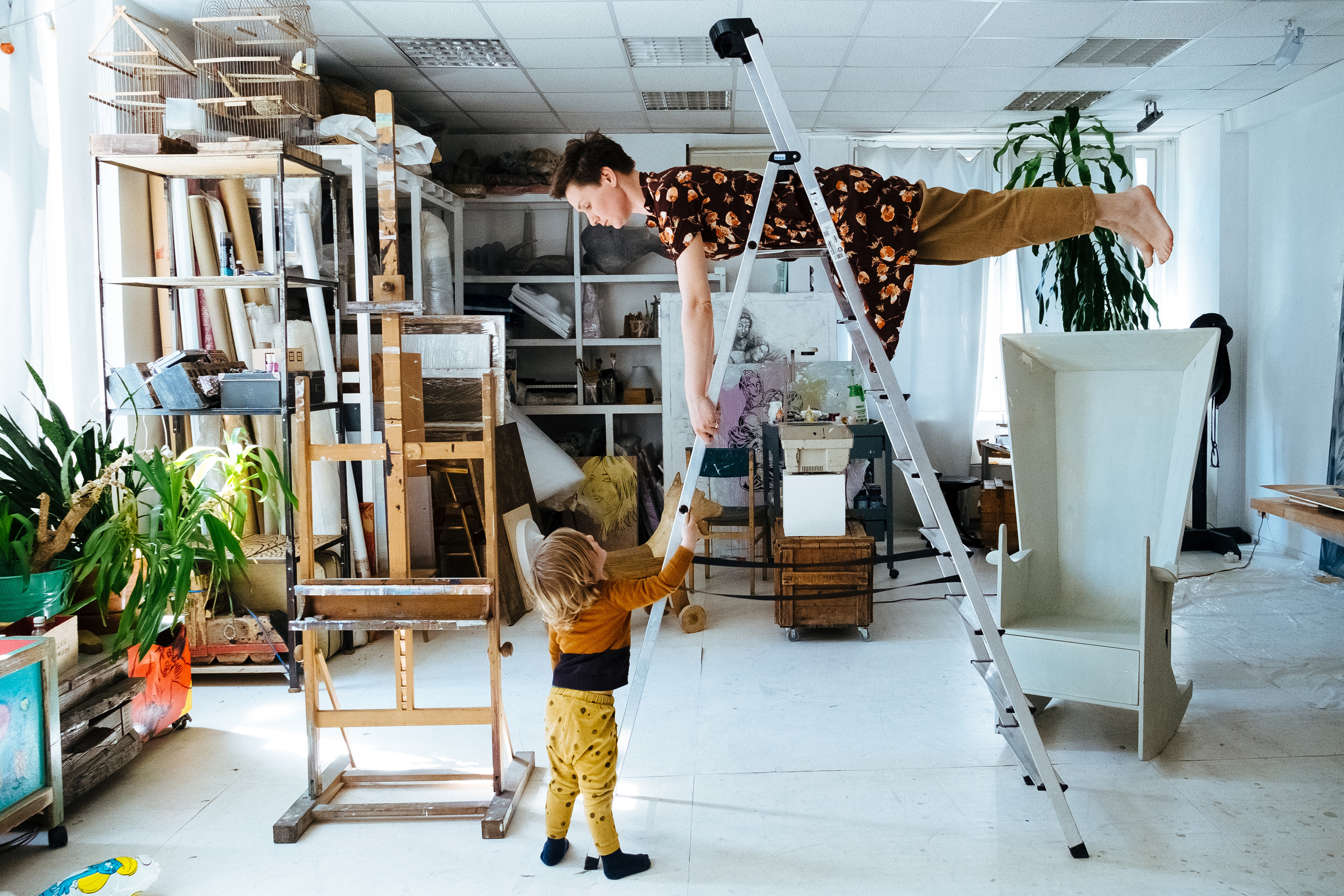 Portrait of Lyudmila Konstantinova  for the project Human Hotel by Wooloo collective displayed at the exhibition The Coming World: Ecology as the New Politics 2030–2100 at Garage Museum of Contemporary Art, Moscow, 2019