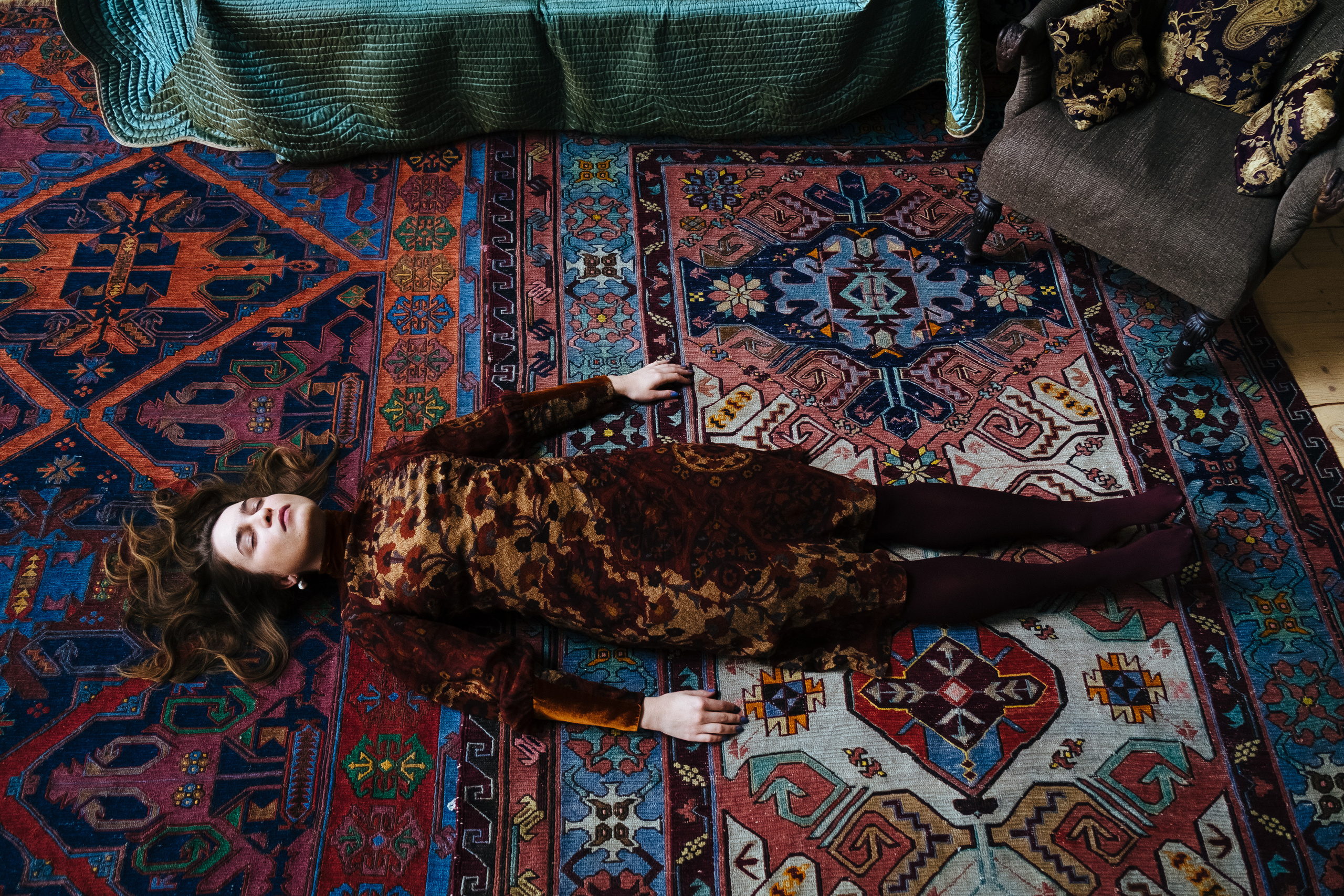 Portrait of Daria Kravchuk for the project Human Hotel by Wooloo collective displayed at the exhibition The Coming World: Ecology as the New Politics 2030–2100 at Garage Museum of Contemporary Art, Moscow, 2019