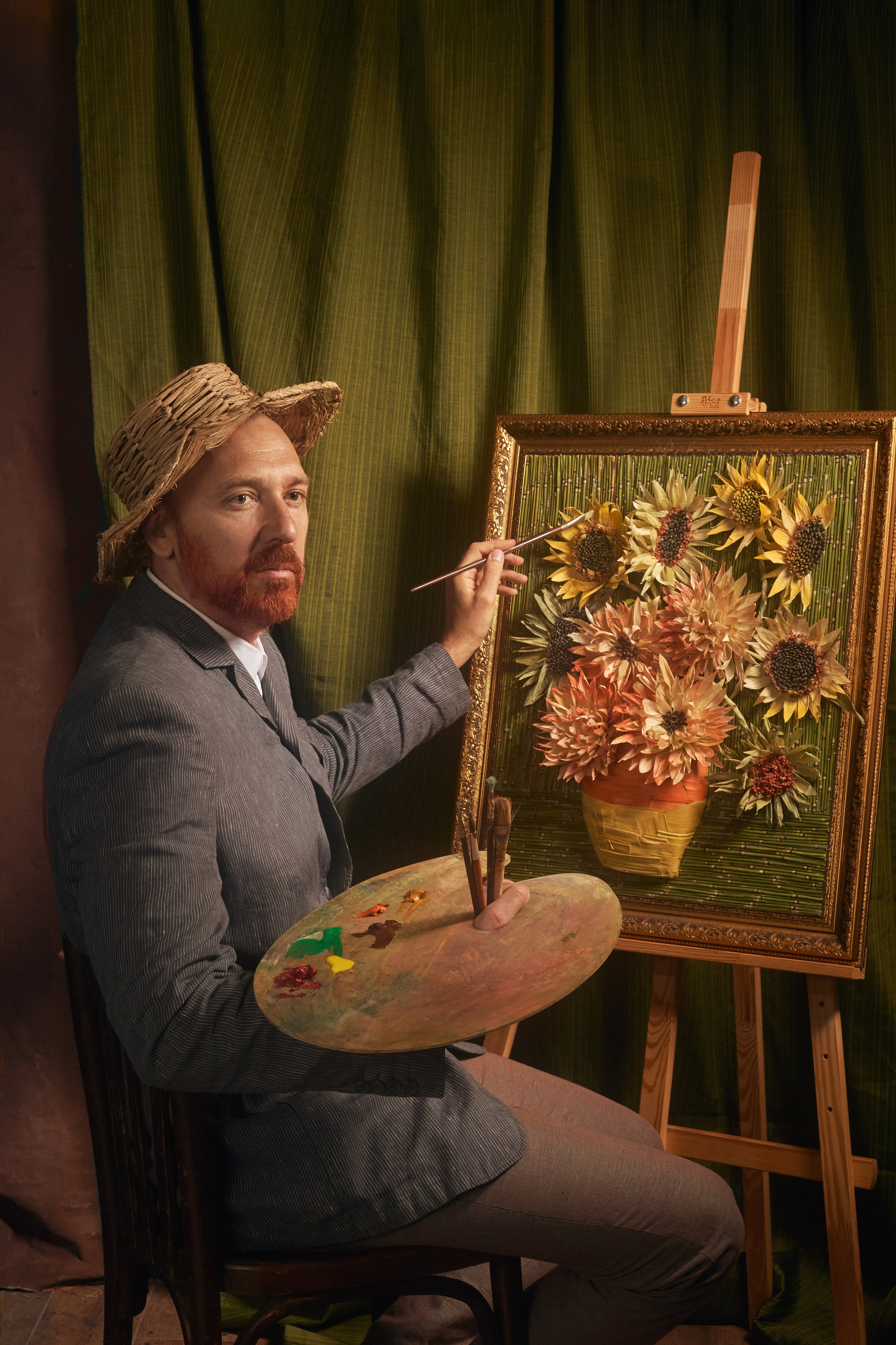 Фотосессия для календаря школы флористики в Одессе