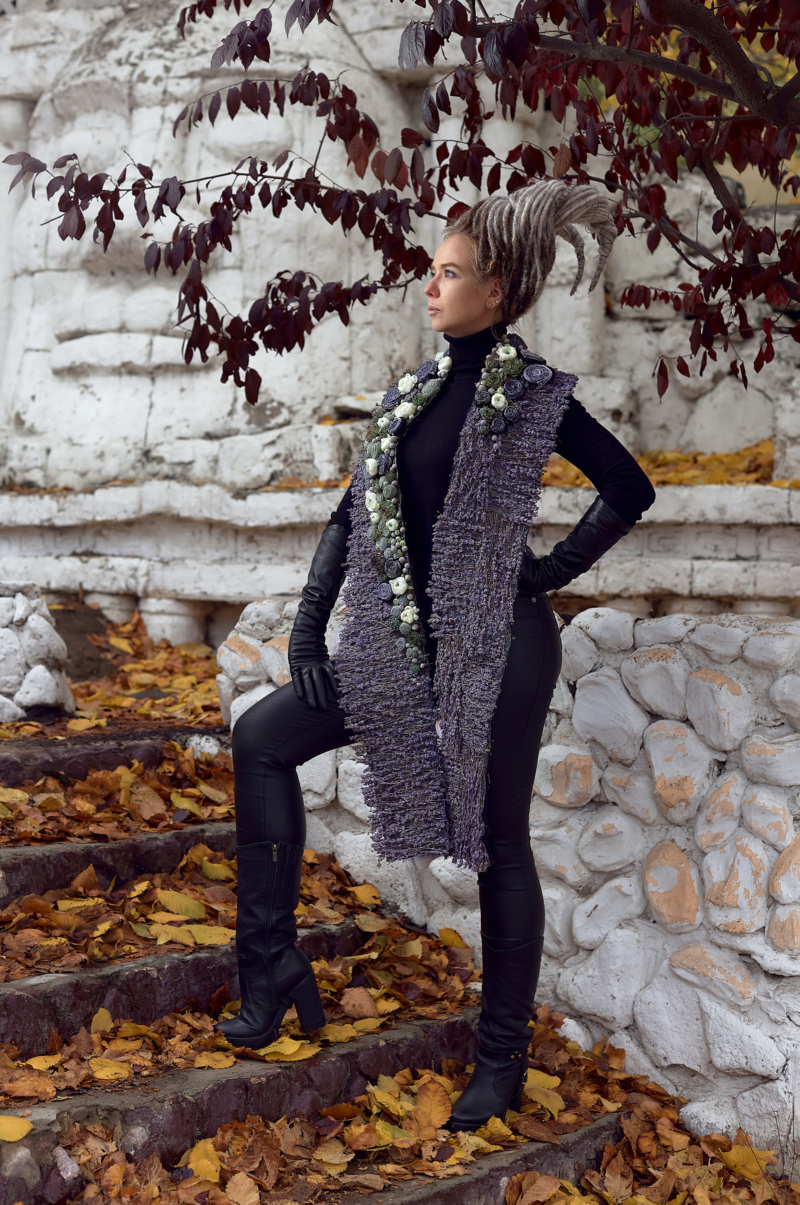 Съёмка творческих работ ведущих флористов Одессы