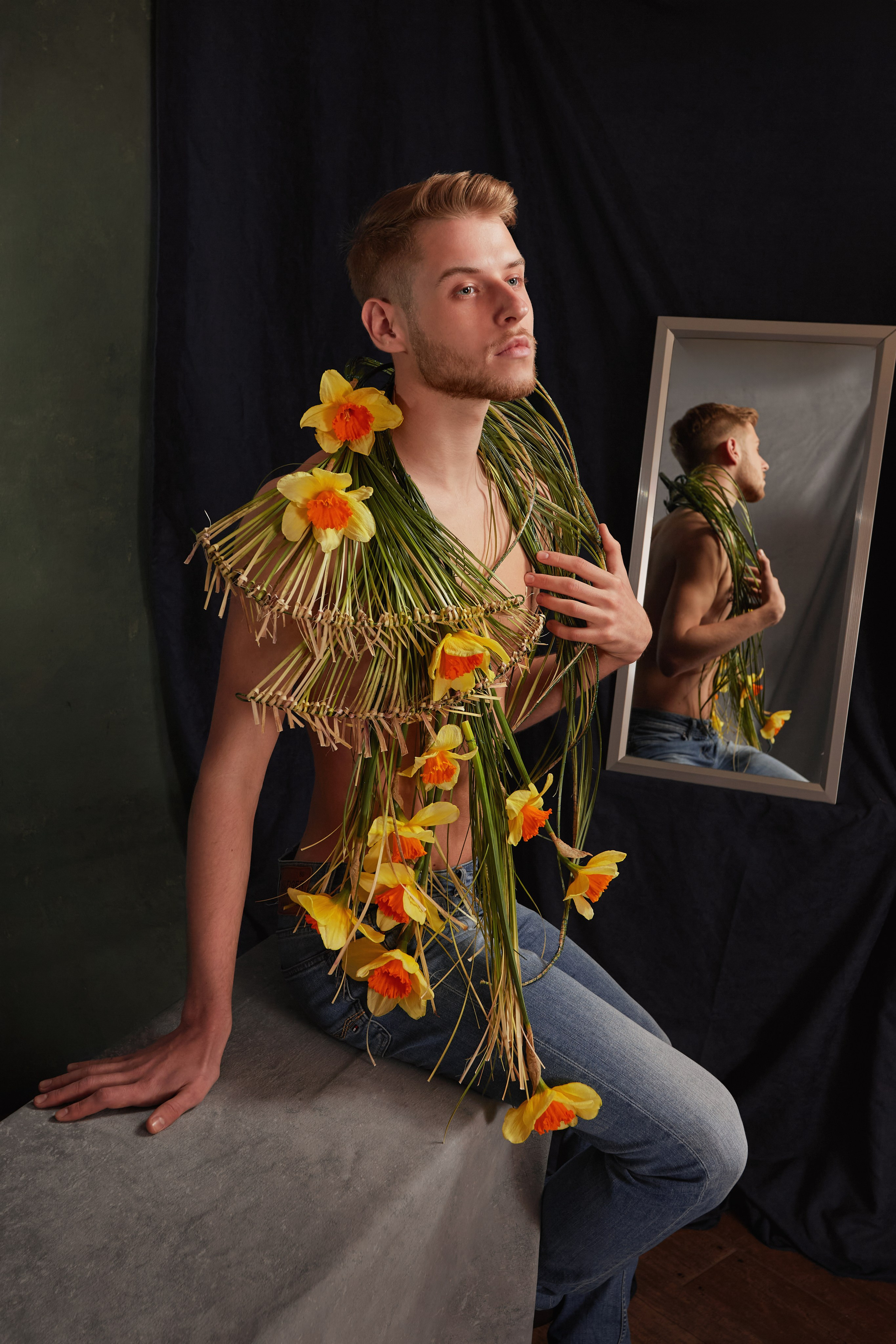 Фотосессия для календаря школы флористики в Одессе