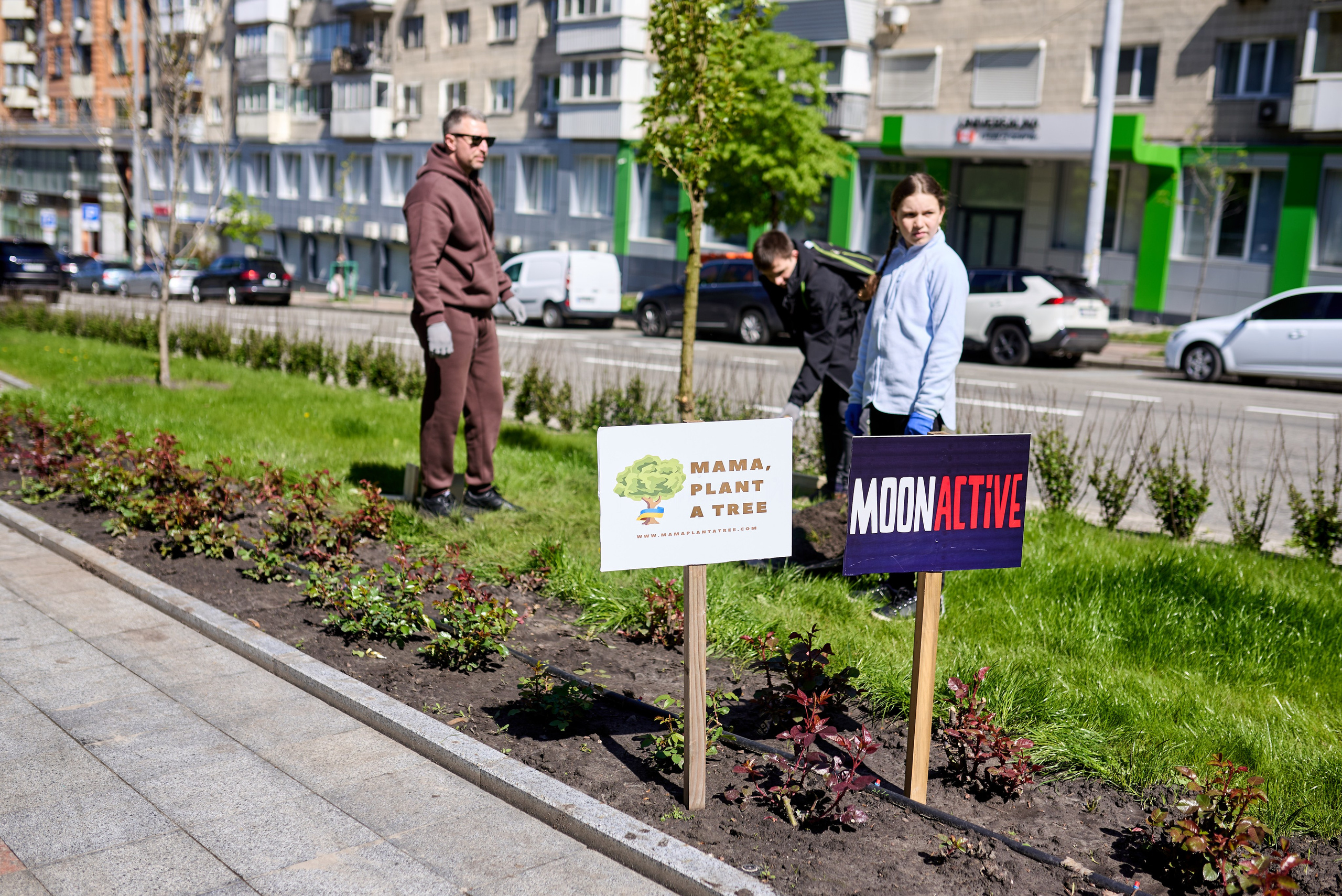 Фотозйомка висадки дерев у центрі Києва — екологічна ініціатива 2025. Фотограф Київ – Репортаж, Події | Павленко Віктор