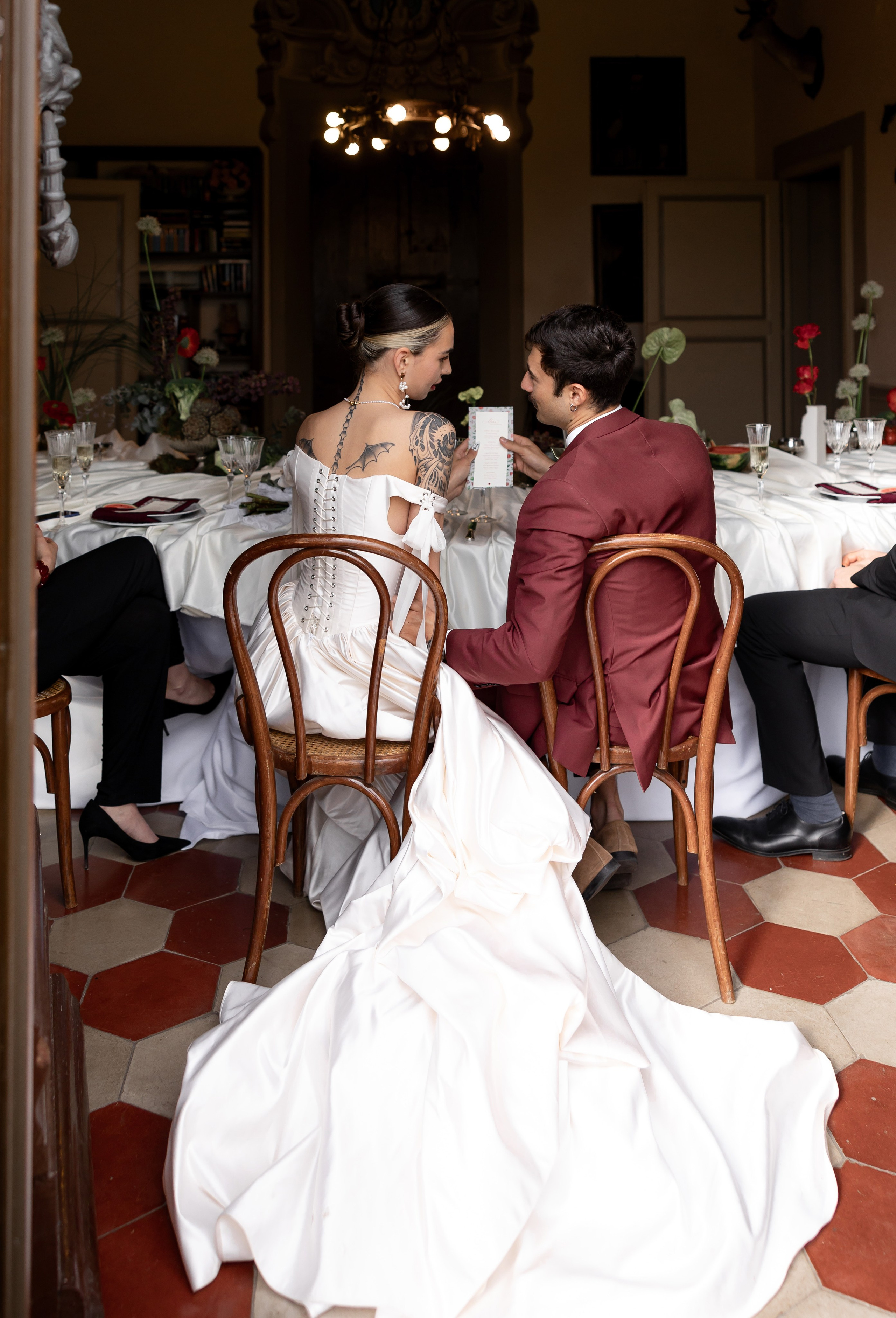 Intimate wedding moments of a stylish couple during a luxury Tuscany editorial. Wedding Photographer in Ukraine & Europe | Elena Marshall