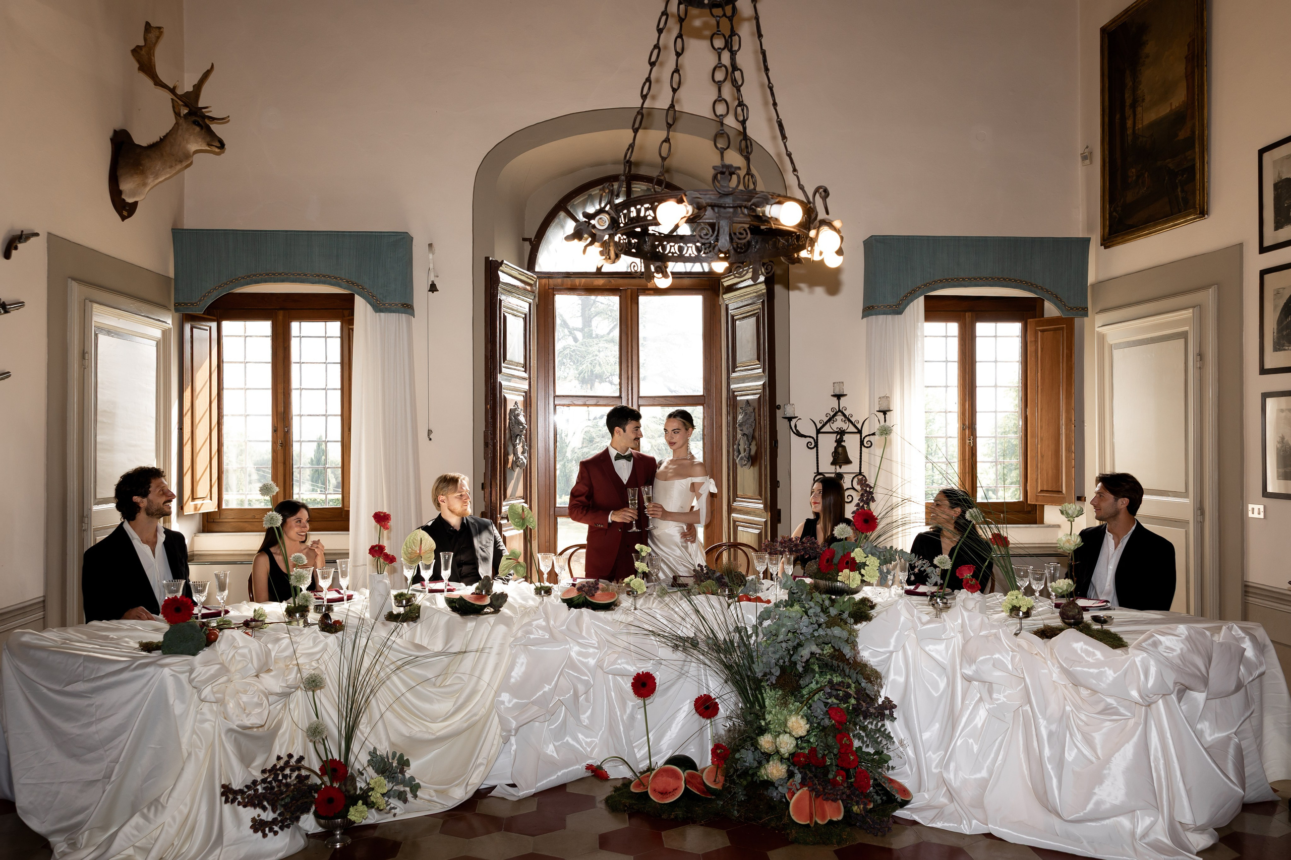 Intimate wedding moments of a stylish couple during a luxury Tuscany editorial. Wedding Photographer in Ukraine & Europe | Elena Marshall