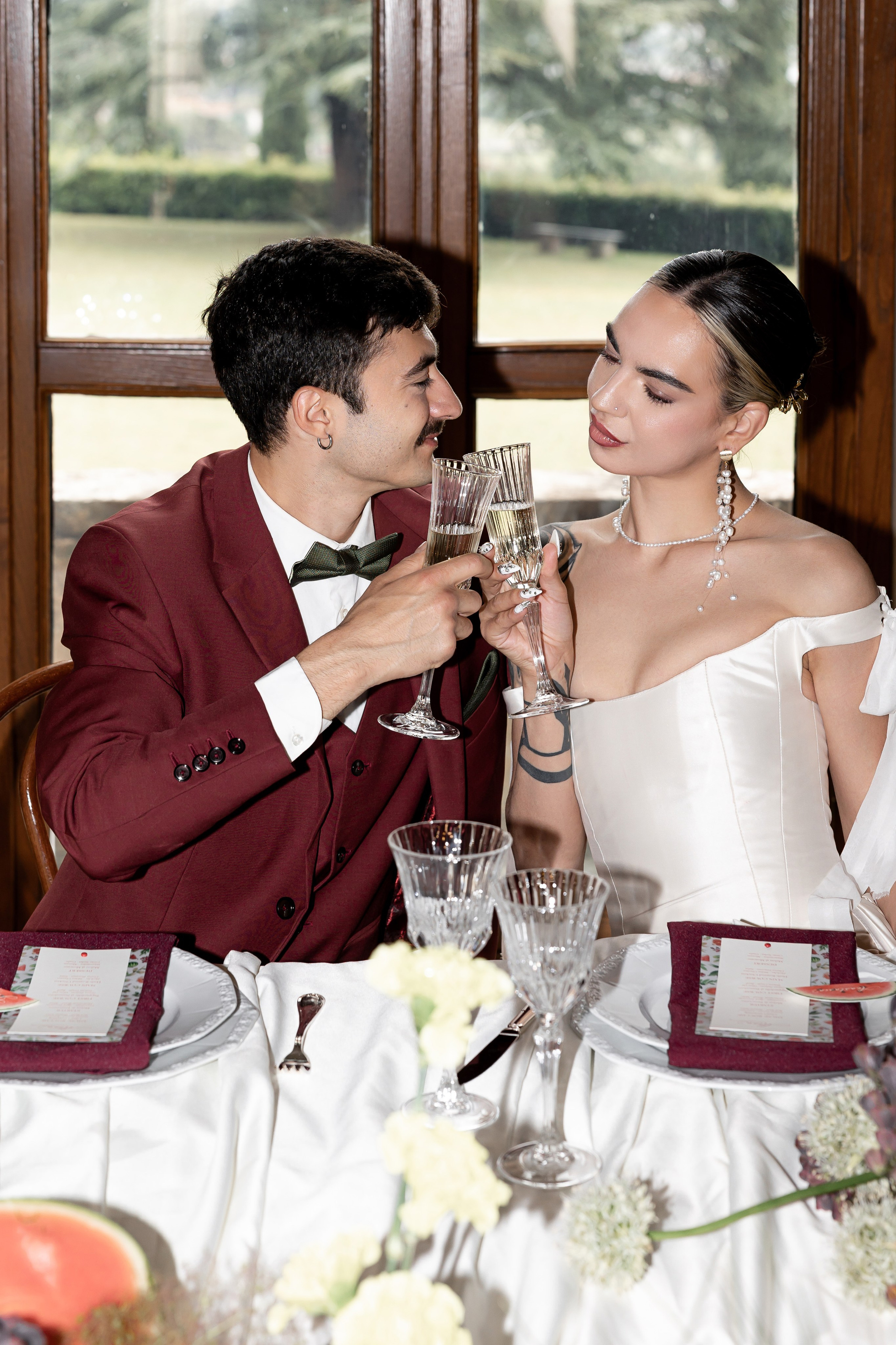 Intimate wedding moments of a stylish couple during a luxury Tuscany editorial. Wedding Photographer in Ukraine & Europe | Elena Marshall