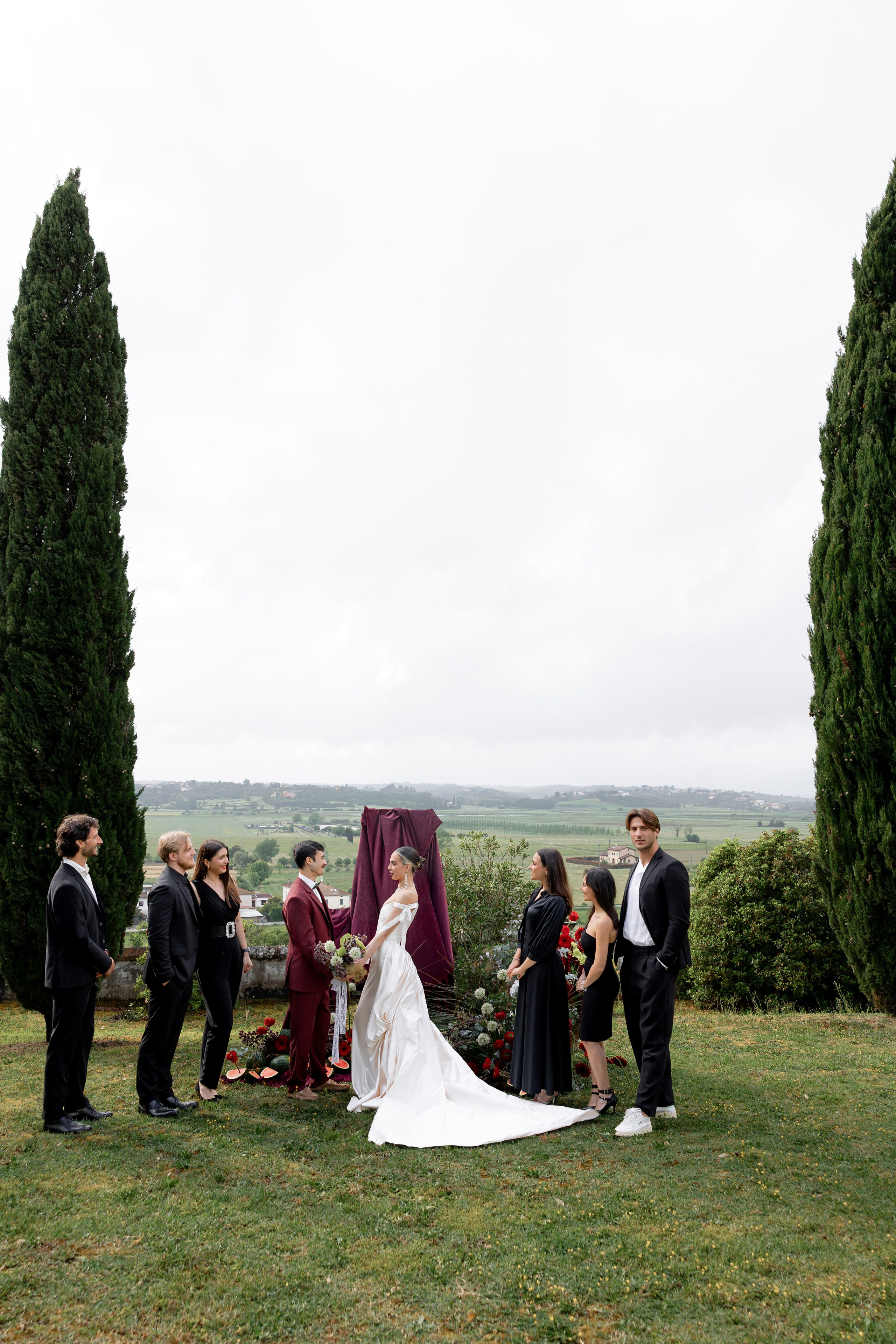 Intimate wedding moments of a stylish couple during a luxury Tuscany editorial. Wedding Photographer in Ukraine & Europe | Elena Marshall