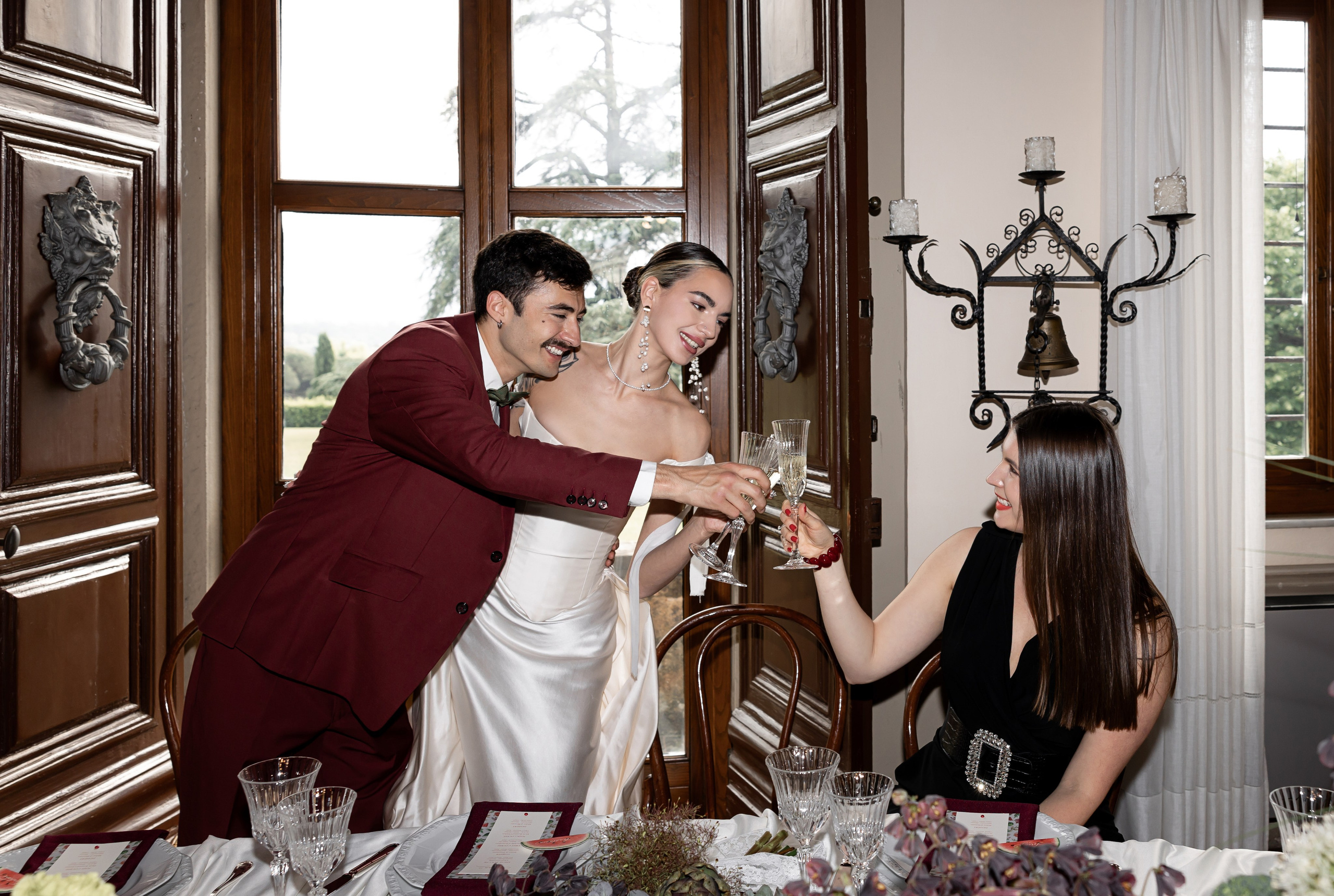 Intimate wedding moments of a stylish couple during a luxury Tuscany editorial. Wedding Photographer in Ukraine & Europe | Elena Marshall
