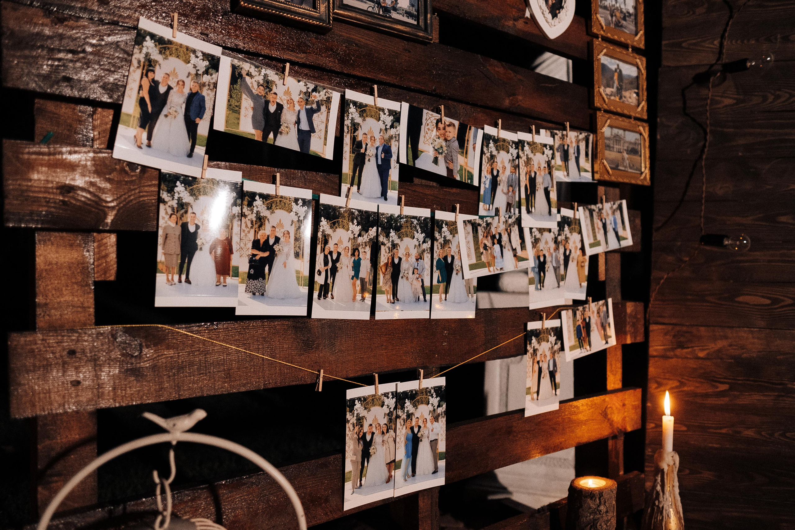 напечатанные фотографии на фотозоне