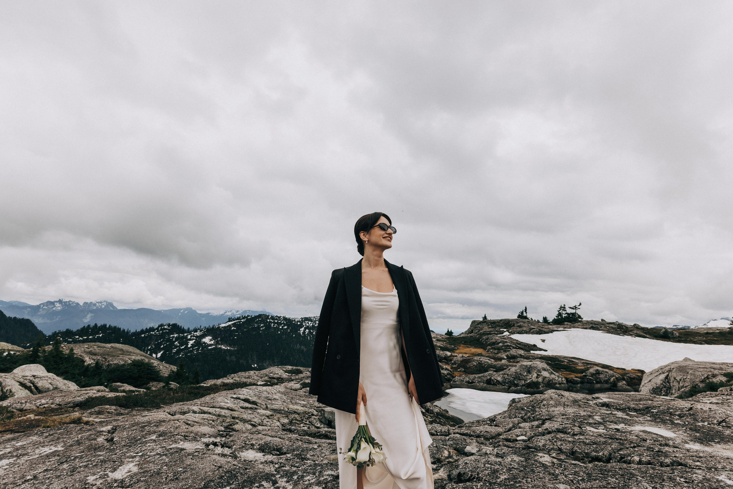 Sky-High Love: Stunning Vancouver Mountain Wedding Shoot by Helicopter. Ivan Skufinsky — wedding and family photographer in Vancouver