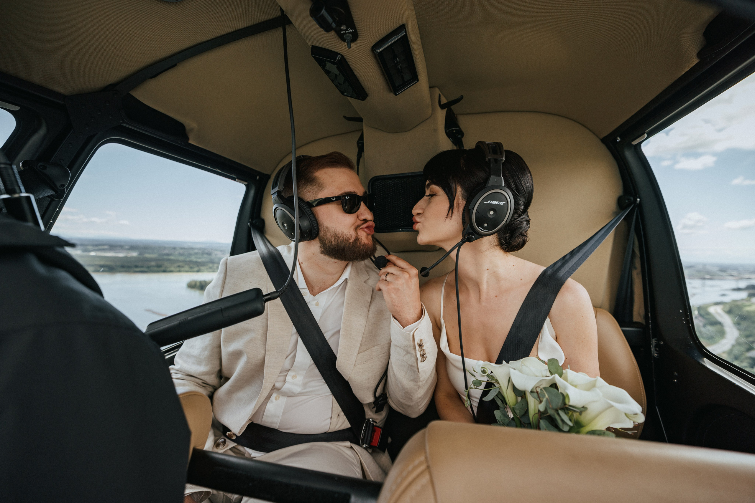 Sky-High Love: Stunning Vancouver Mountain Wedding Shoot by Helicopter. Ivan Skufinsky — wedding and family photographer in Vancouver