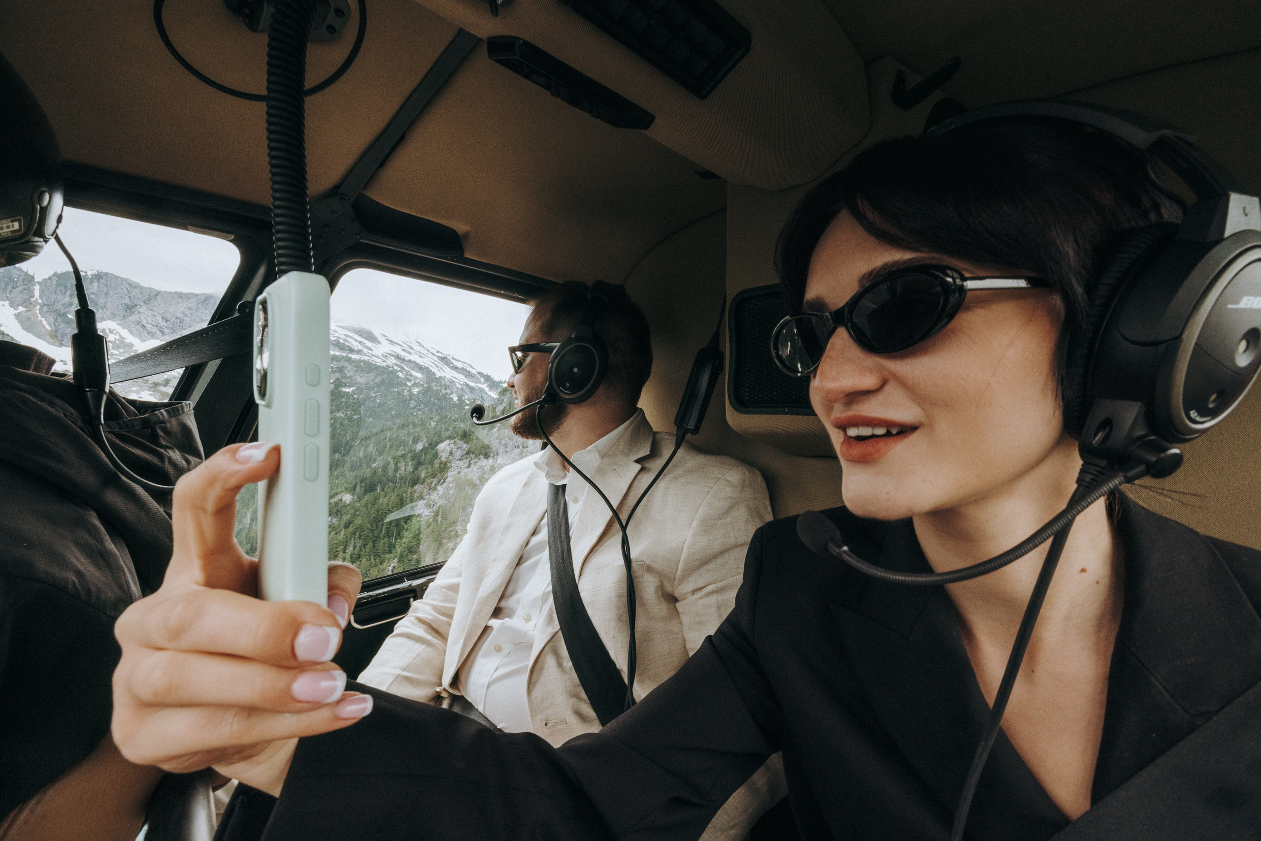 Sky-High Love: Stunning Vancouver Mountain Wedding Shoot by Helicopter. Ivan Skufinsky — wedding and family photographer in Vancouver