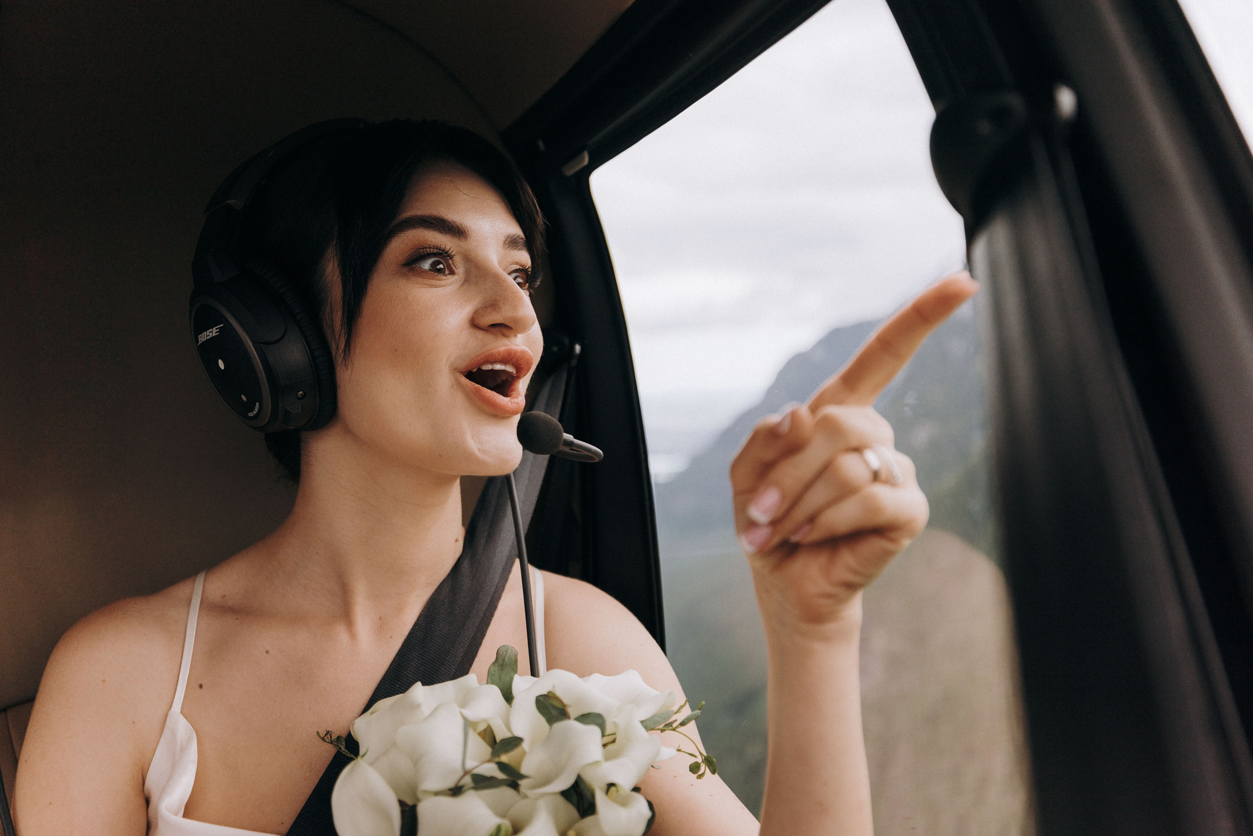 Sky-High Love: Stunning Vancouver Mountain Wedding Shoot by Helicopter. Ivan Skufinsky — wedding and family photographer in Vancouver