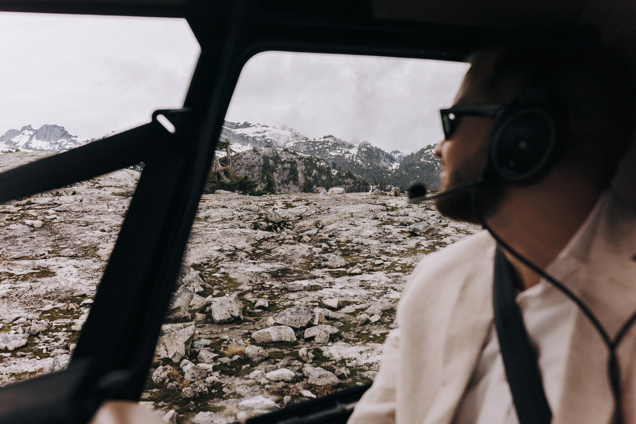 Sky-High Love: Stunning Vancouver Mountain Wedding Shoot by Helicopter. Ivan Skufinsky — wedding and family photographer in Vancouver