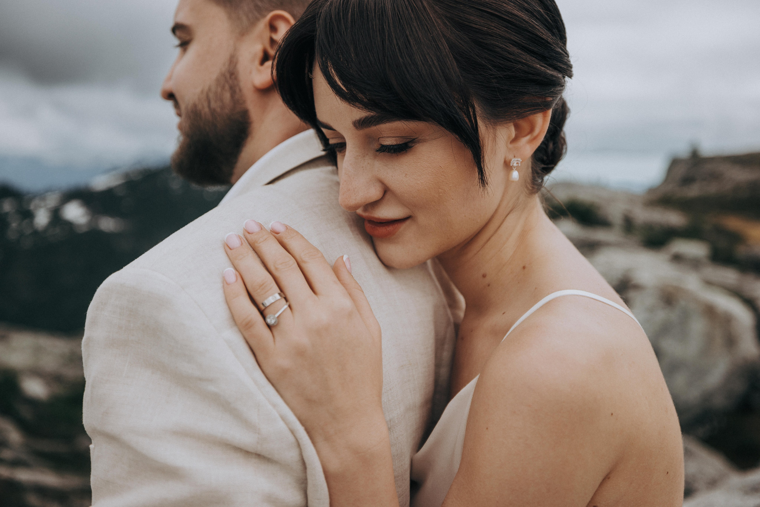Sky-High Love: Stunning Vancouver Mountain Wedding Shoot by Helicopter. Ivan Skufinsky — wedding and family photographer in Vancouver
