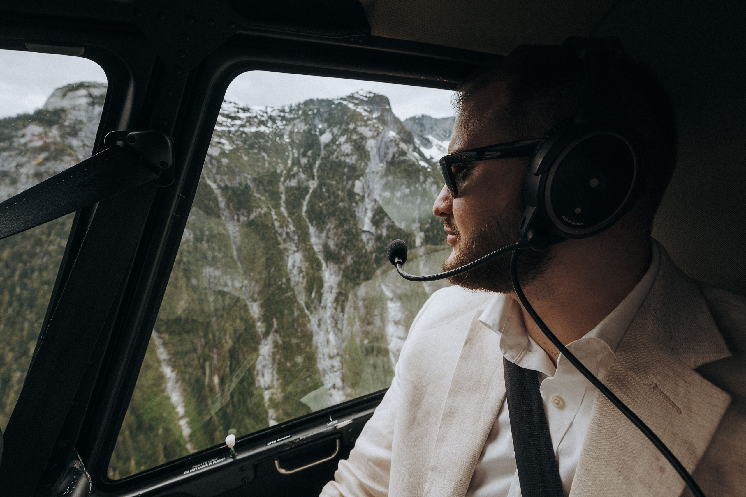 Sky-High Love: Stunning Vancouver Mountain Wedding Shoot by Helicopter. Ivan Skufinsky — wedding and family photographer in Vancouver