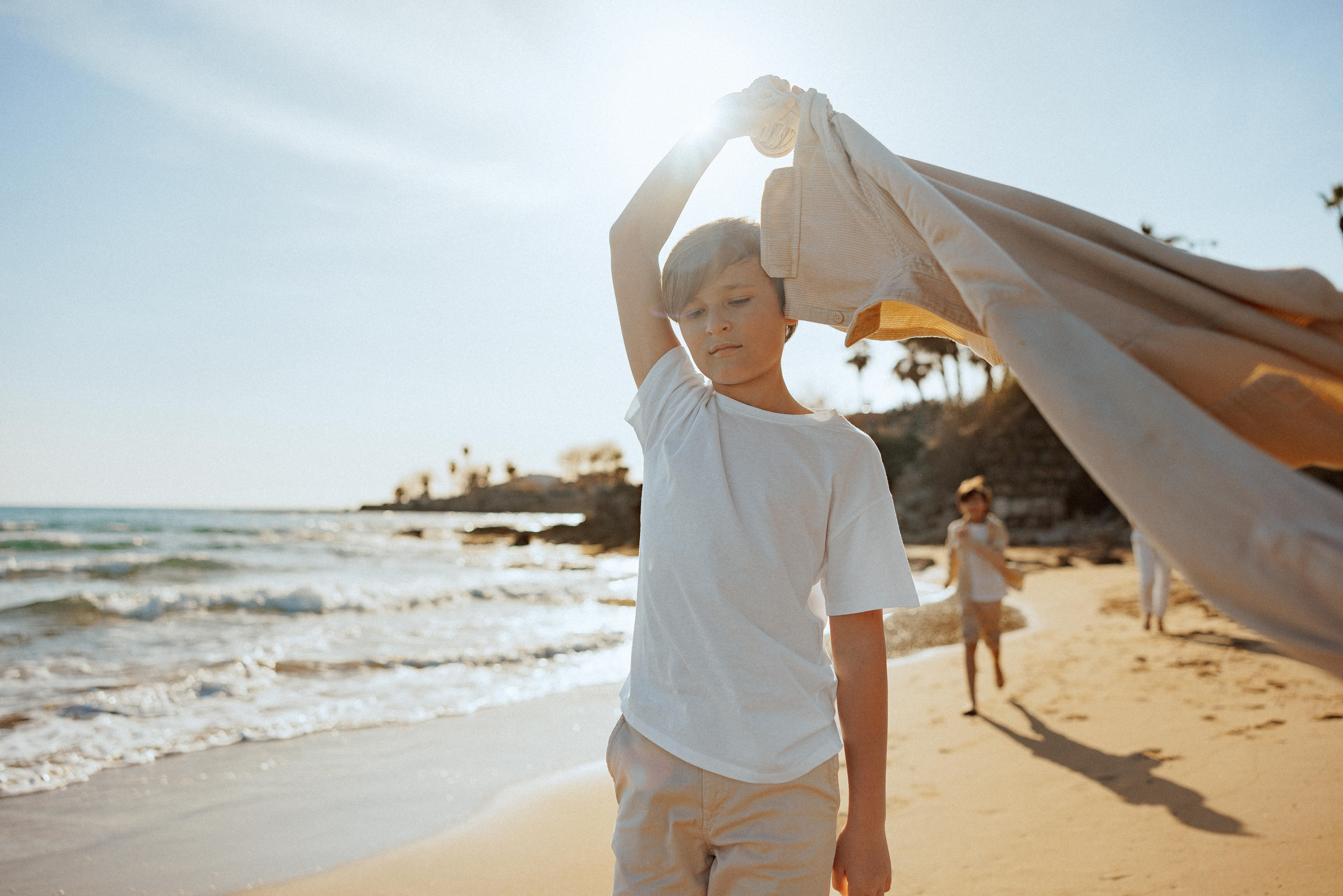 Family photo session on the beach in Vancouver BC Сanada. Twins. Ivan Skufinsky — wedding and family photographer in Vancouver