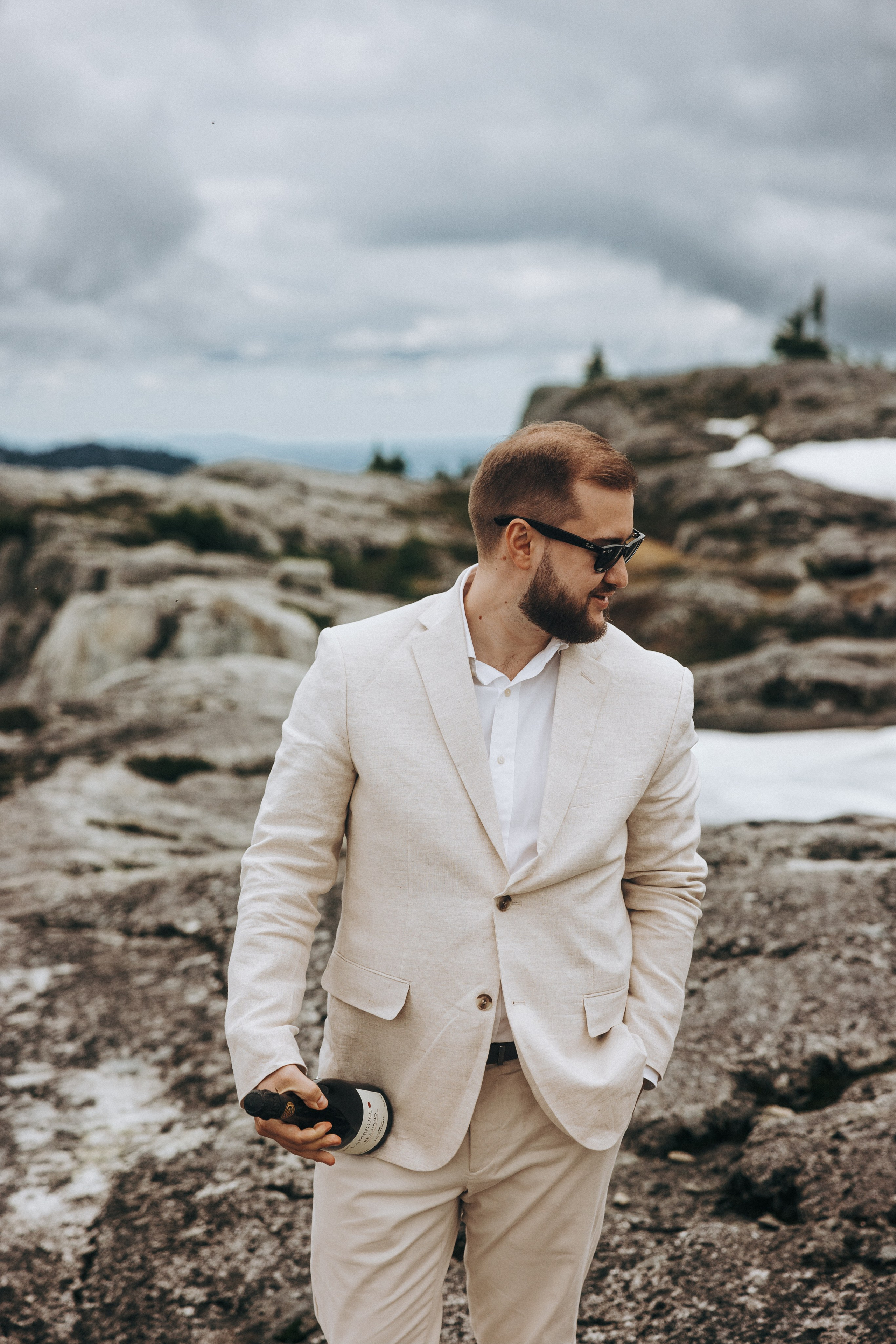 Sky-High Love: Stunning Vancouver Mountain Wedding Shoot by Helicopter. Ivan Skufinsky — wedding and family photographer in Vancouver