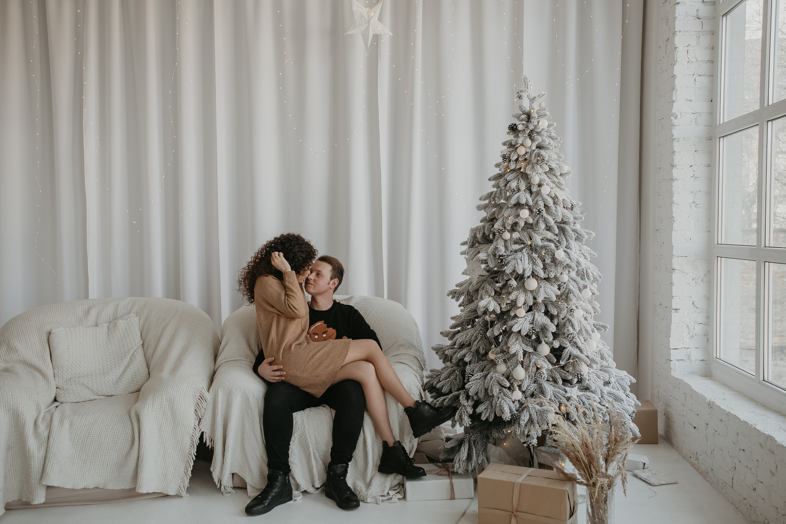 Новорічна зйомка Марта та Андрій. Весільний фотограф у Львові Мирон Роксоляна