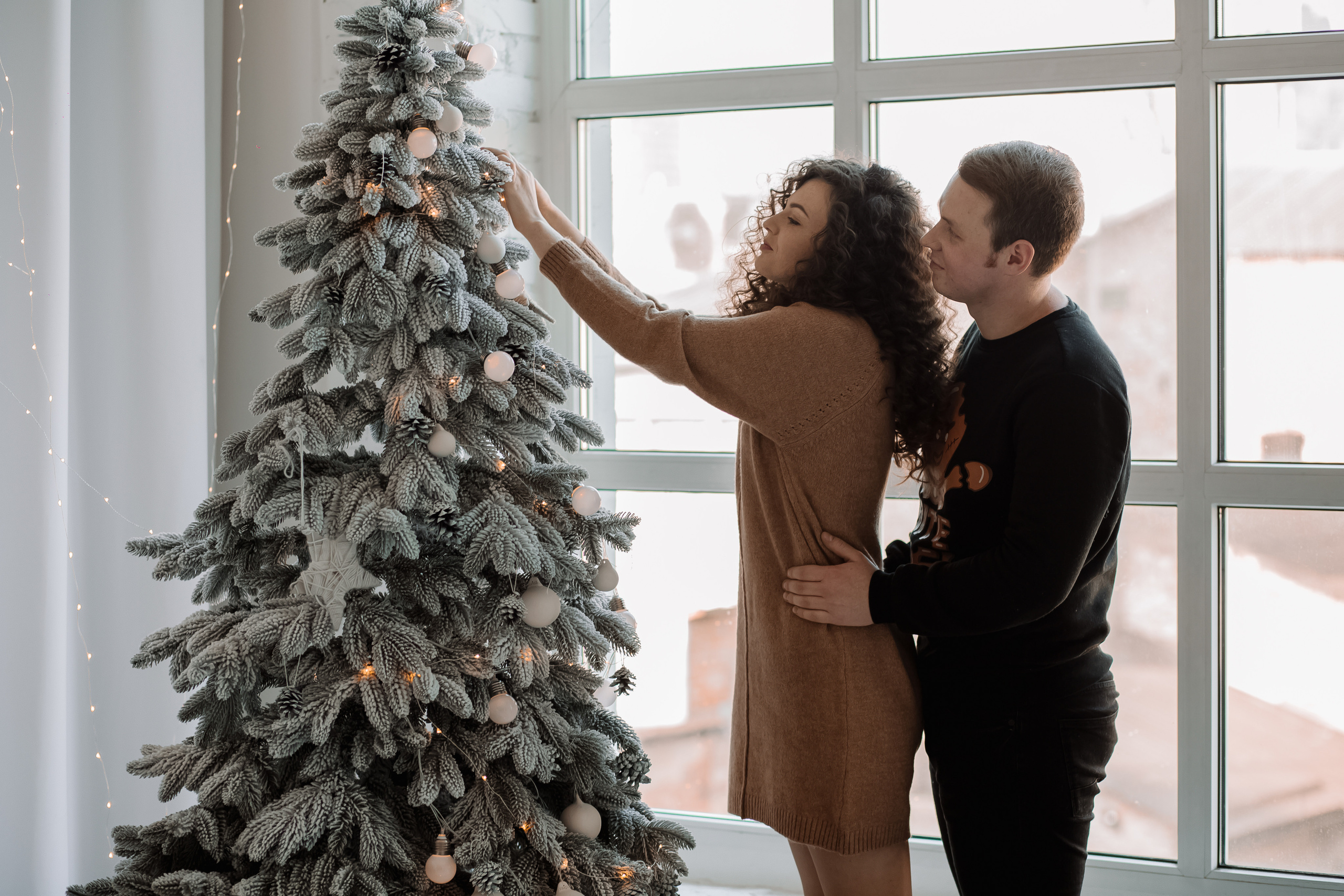 Новорічна зйомка Марта та Андрій. Весільний фотограф у Львові Мирон Роксоляна