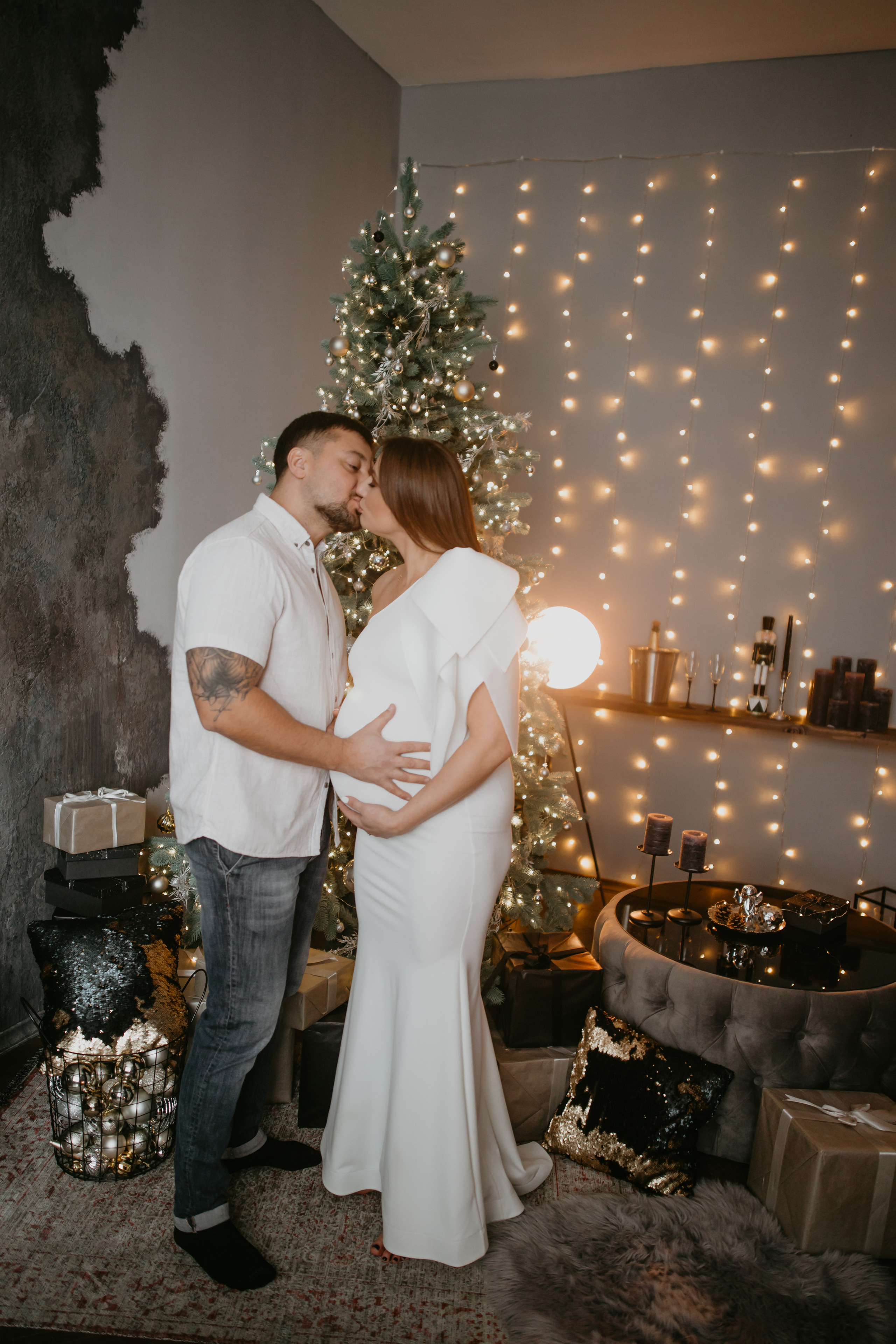 Новорічна зйомка вагітності. Весільний фотограф у Львові Мирон Роксоляна