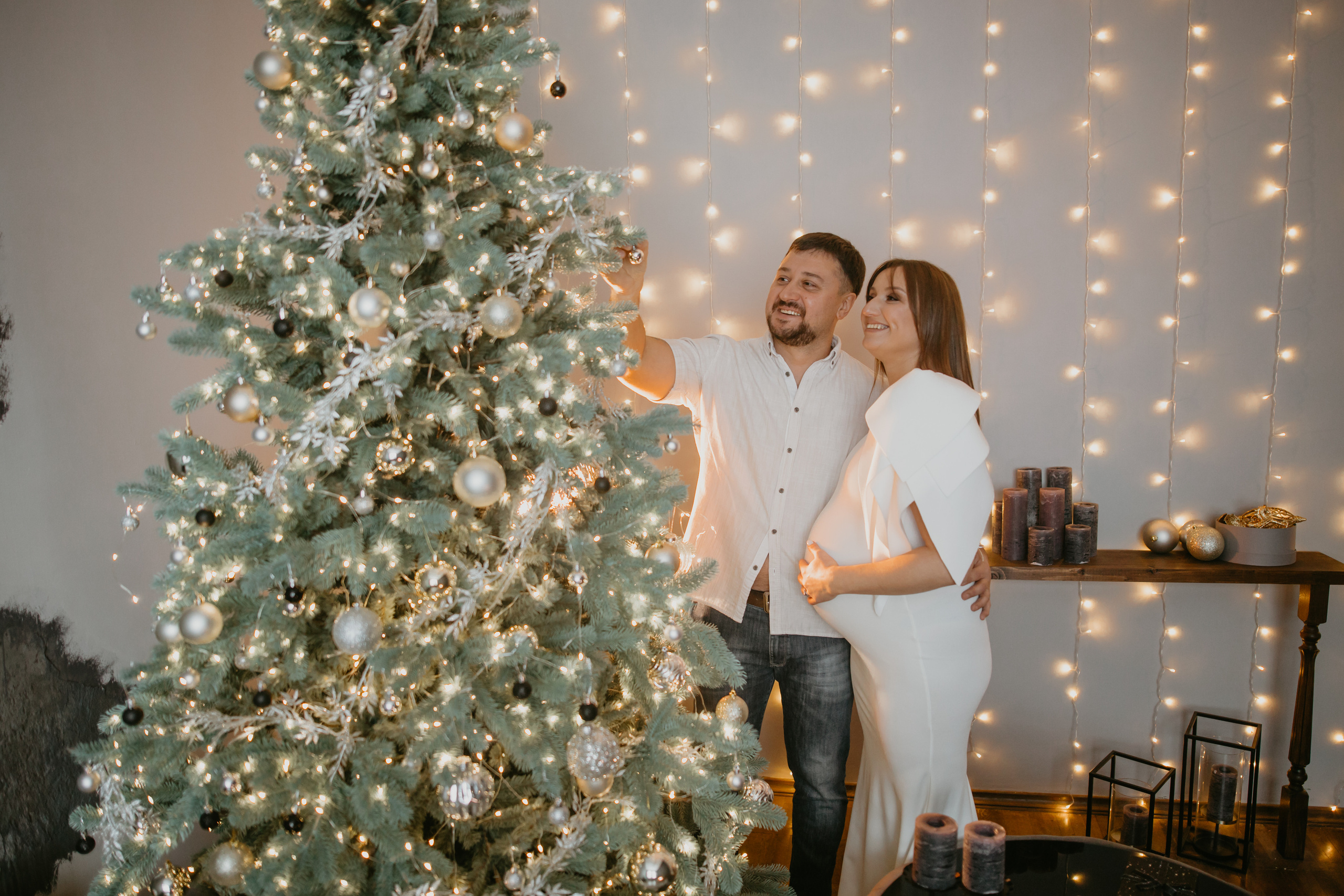 Новорічна зйомка вагітності. Весільний фотограф у Львові Мирон Роксоляна