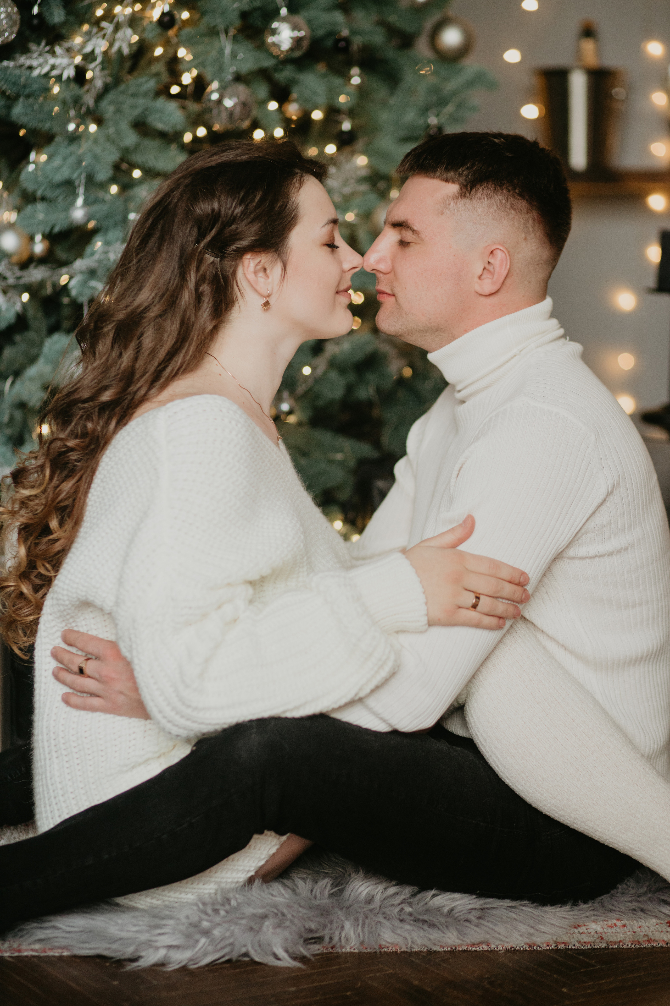 Новорічна сімейна фотосесія Віталік, Вікторія і Мартин. Весільний фотограф у Львові Мирон Роксоляна