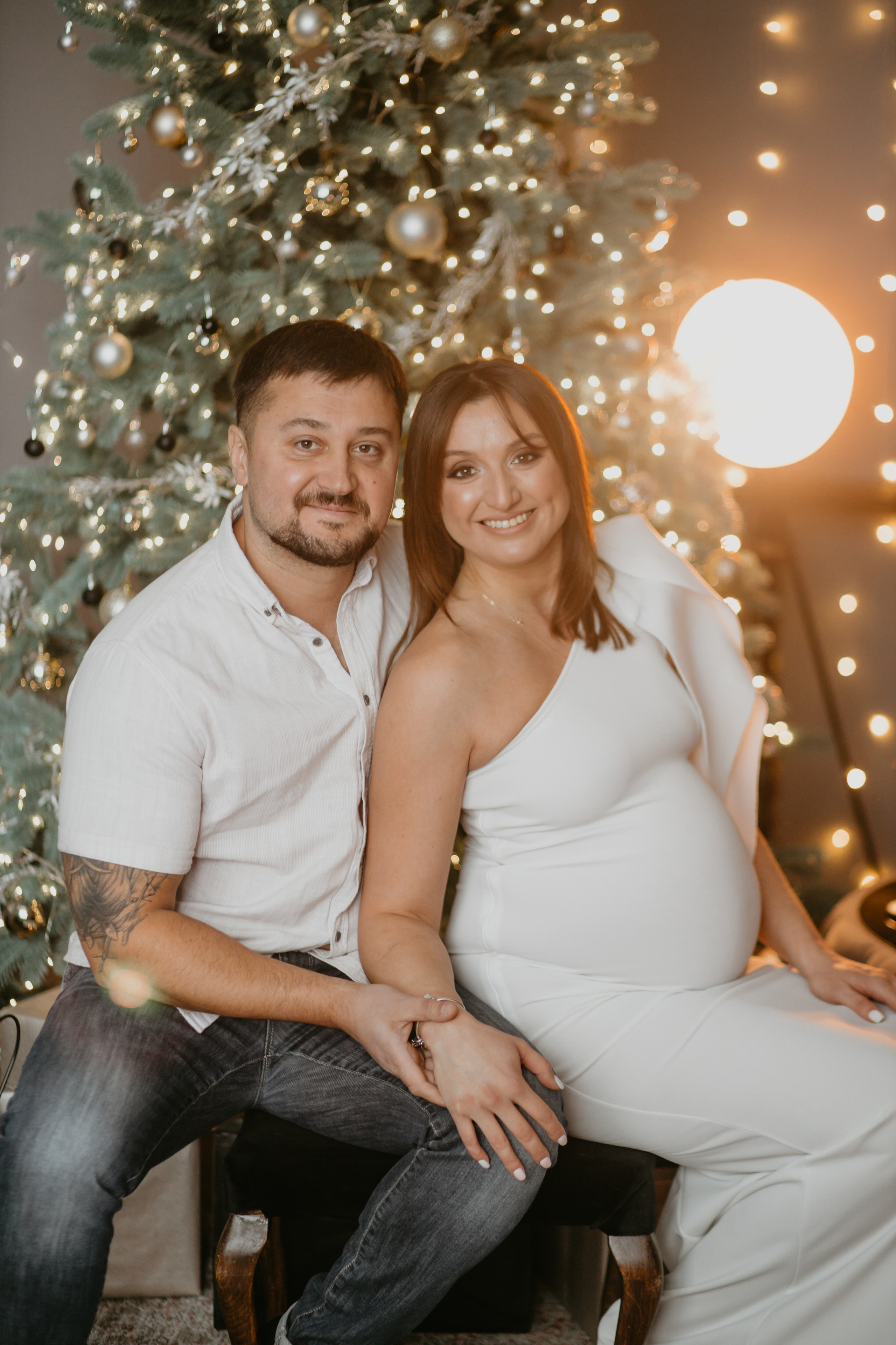 Новорічна зйомка вагітності. Весільний фотограф у Львові Мирон Роксоляна