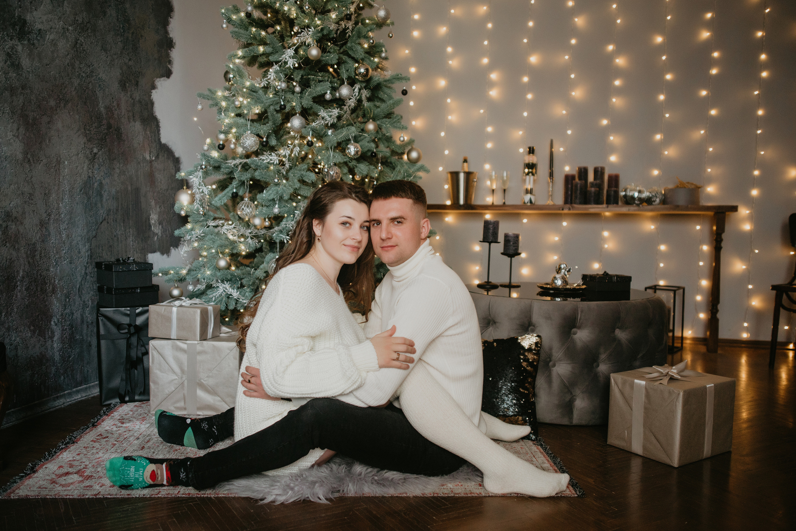 Новорічна сімейна фотосесія Віталік, Вікторія і Мартин. Весільний фотограф у Львові Мирон Роксоляна