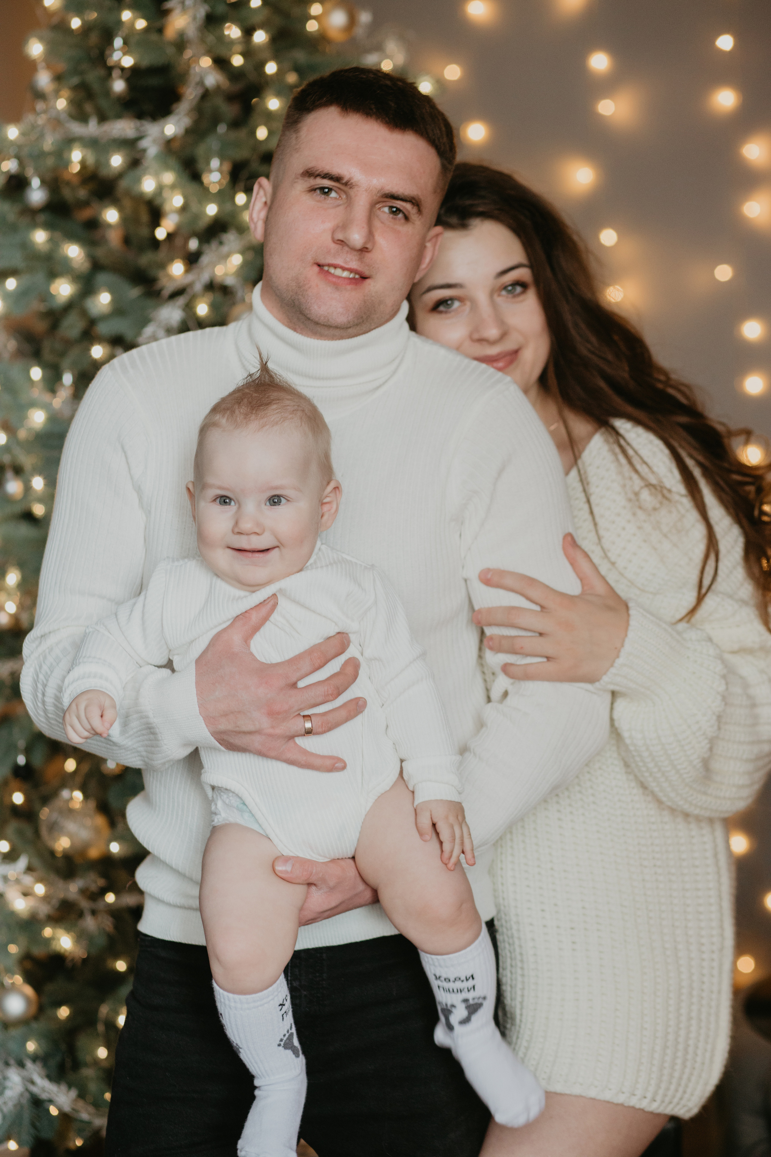 Новорічна сімейна фотосесія Віталік, Вікторія і Мартин. Весільний фотограф у Львові Мирон Роксоляна