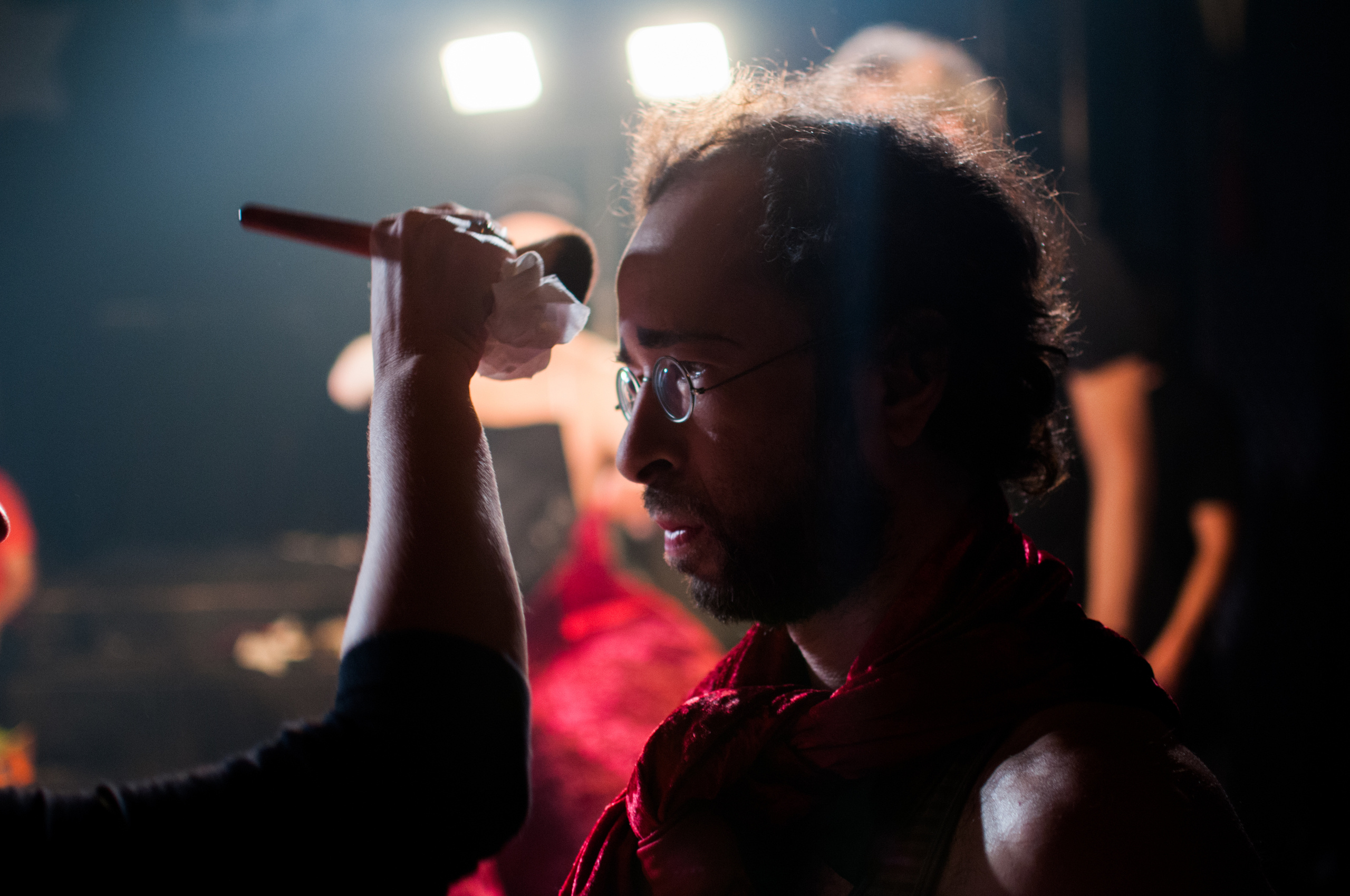 Backstage from the filming of the video clip of the Pavel Dementiev Theater. צלמת ירושלים תל אביב ישראל