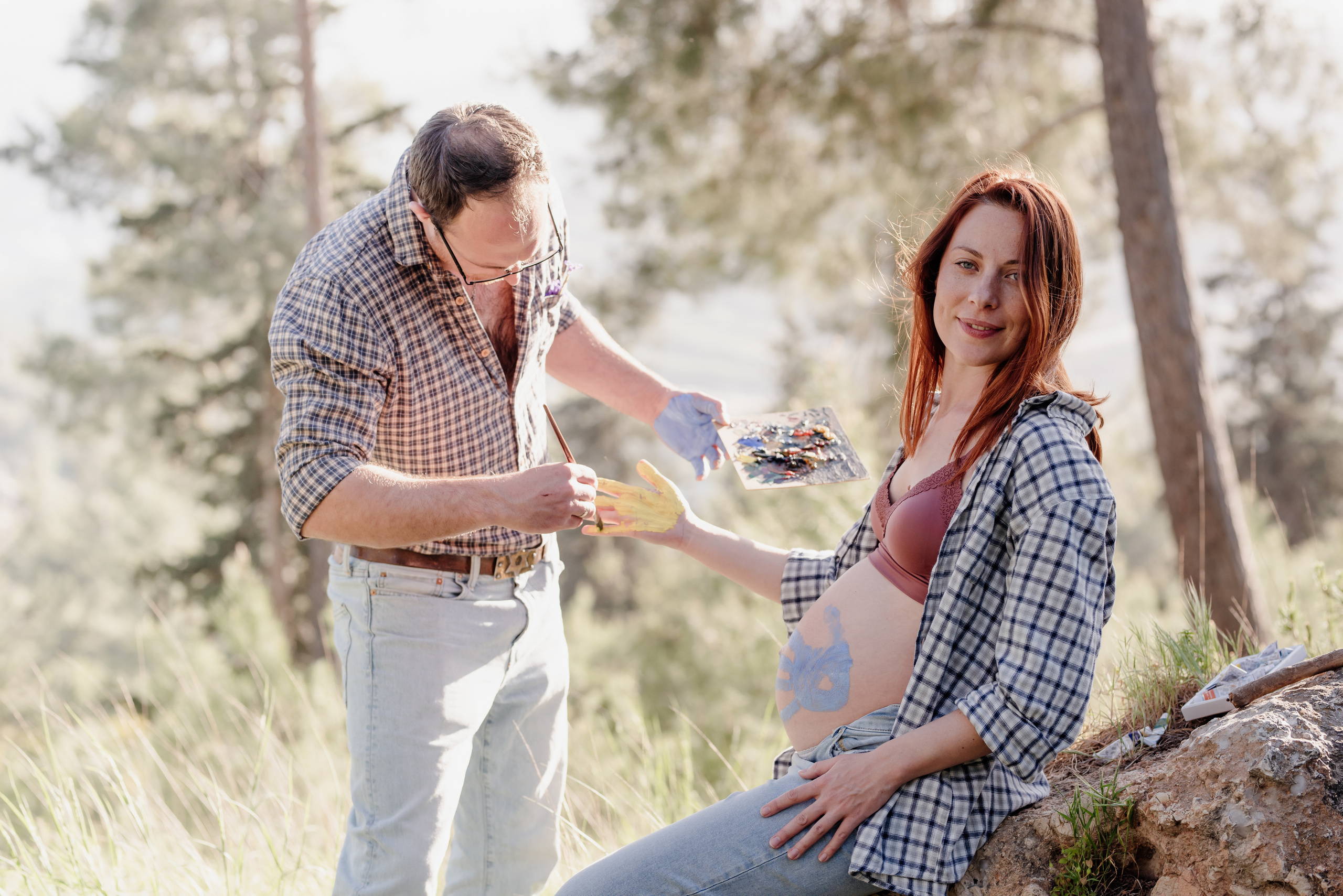 Outdoor maternity photoshoot. Photographer in Israel Luba Ternavskaya