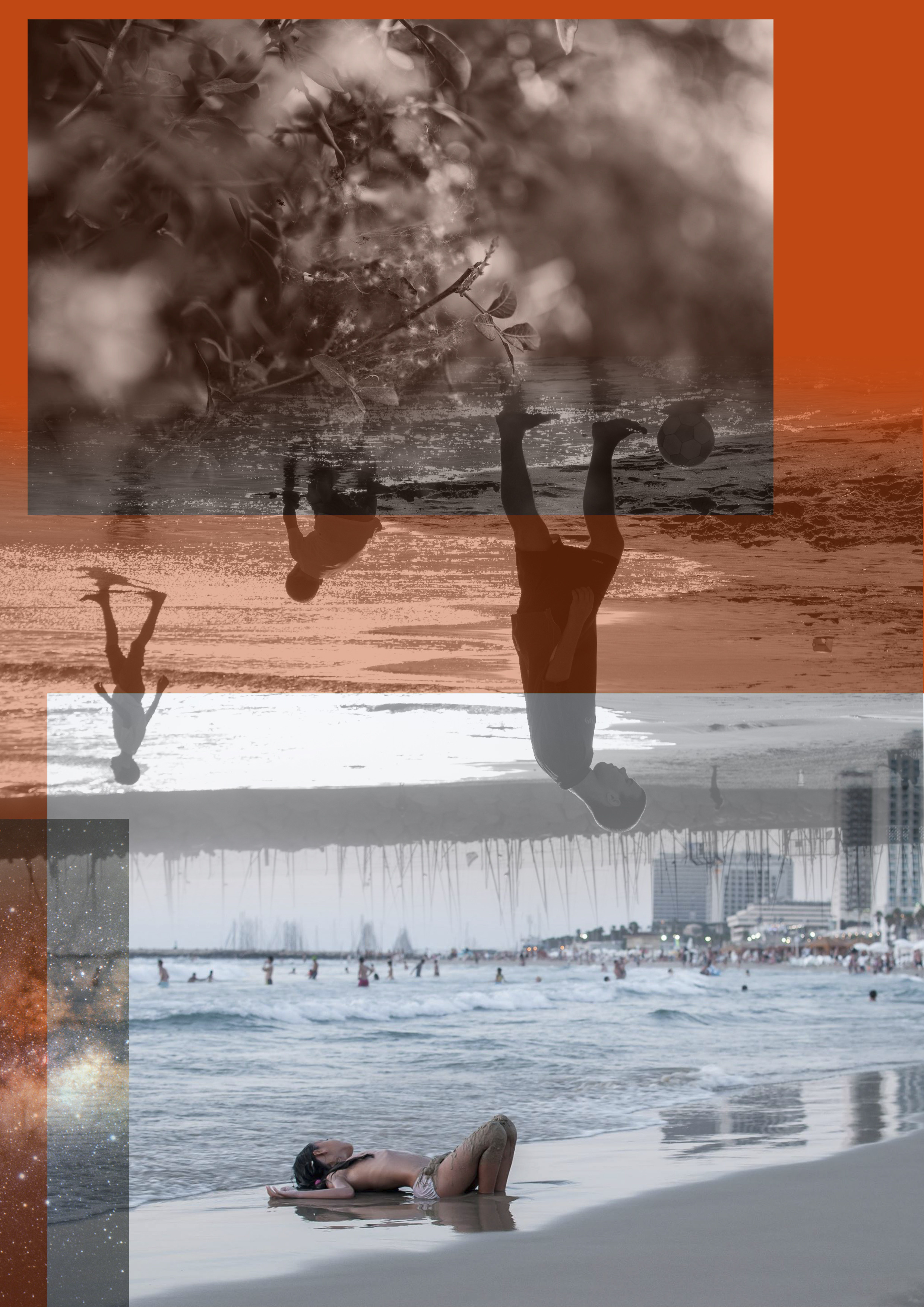 Collage. Photographer in Israel Luba Ternavskaya