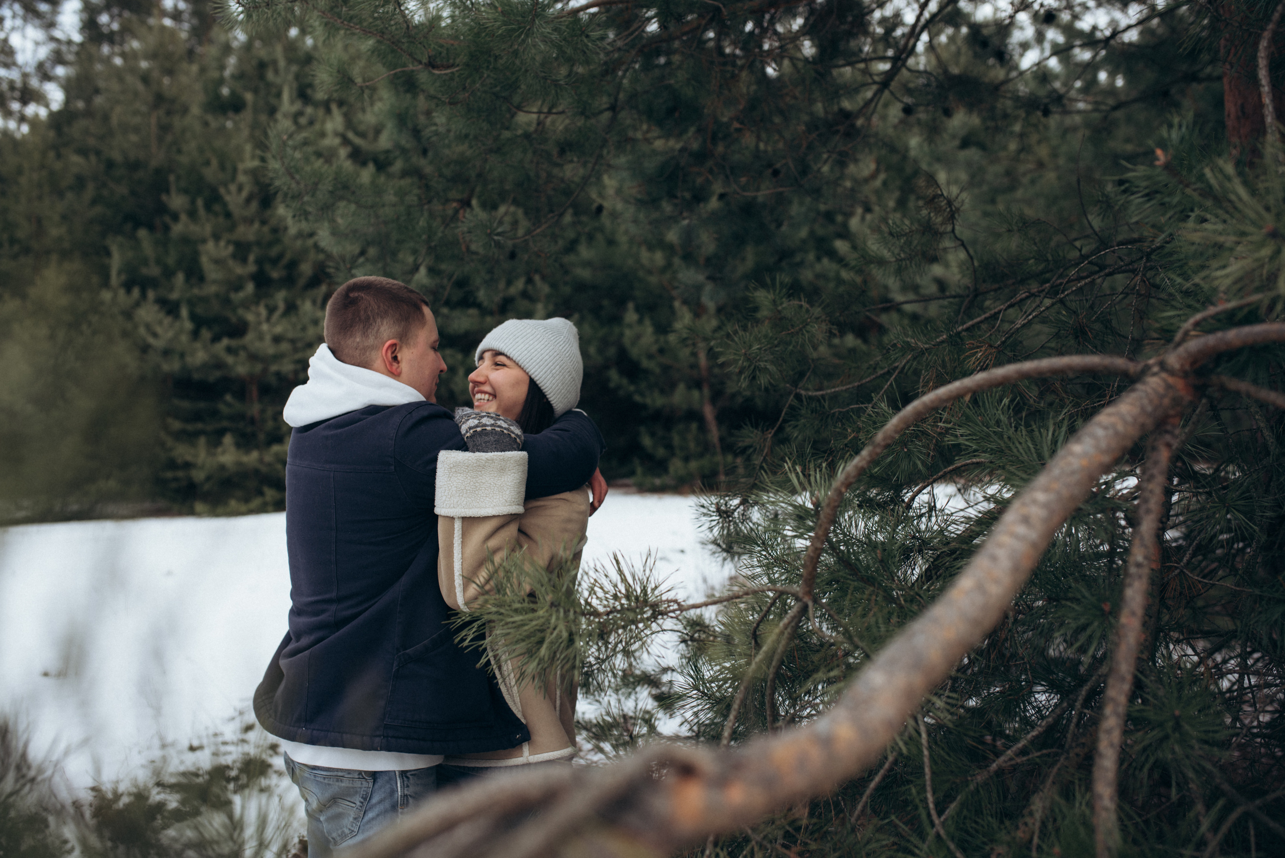 Женя и Вика. Однажды зимой. Семейный фотограф Екатерина Воробьева