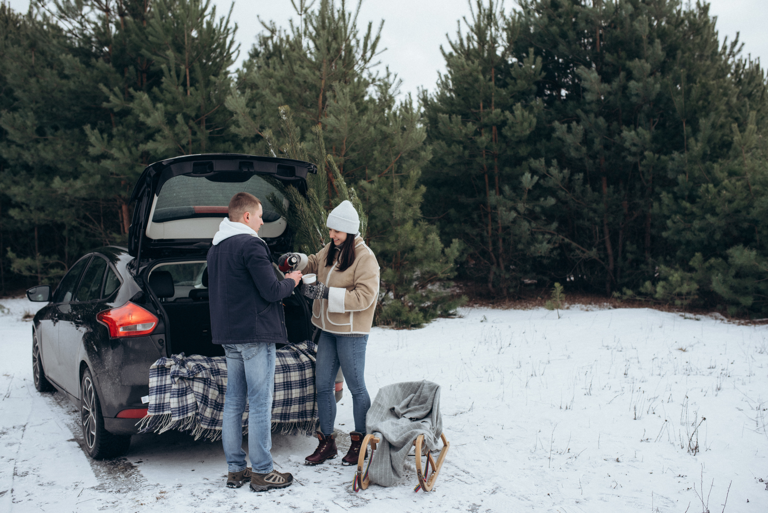 Женя и Вика. Однажды зимой. Семейный фотограф Екатерина Воробьева