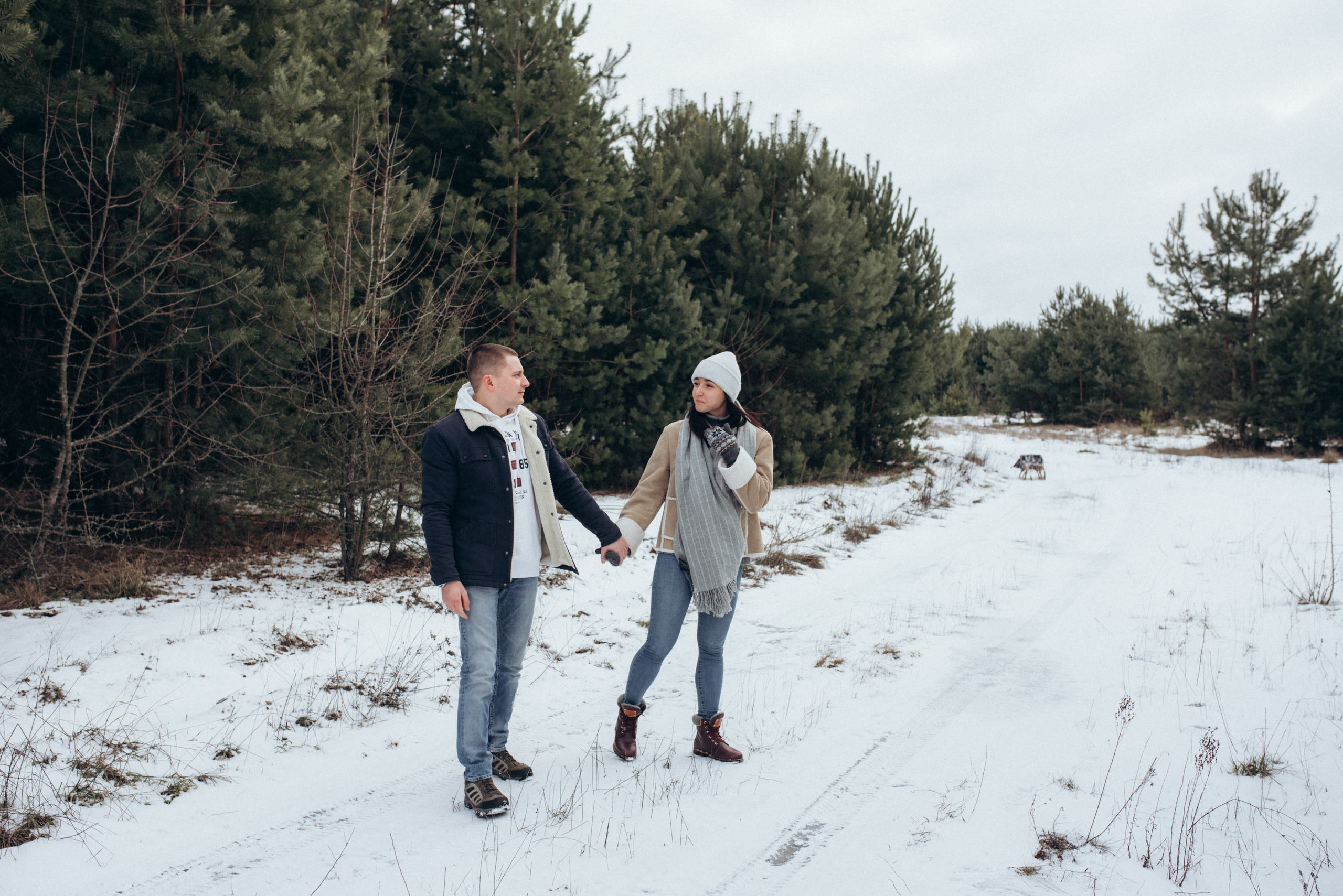Женя и Вика. Однажды зимой. Семейный фотограф Екатерина Воробьева
