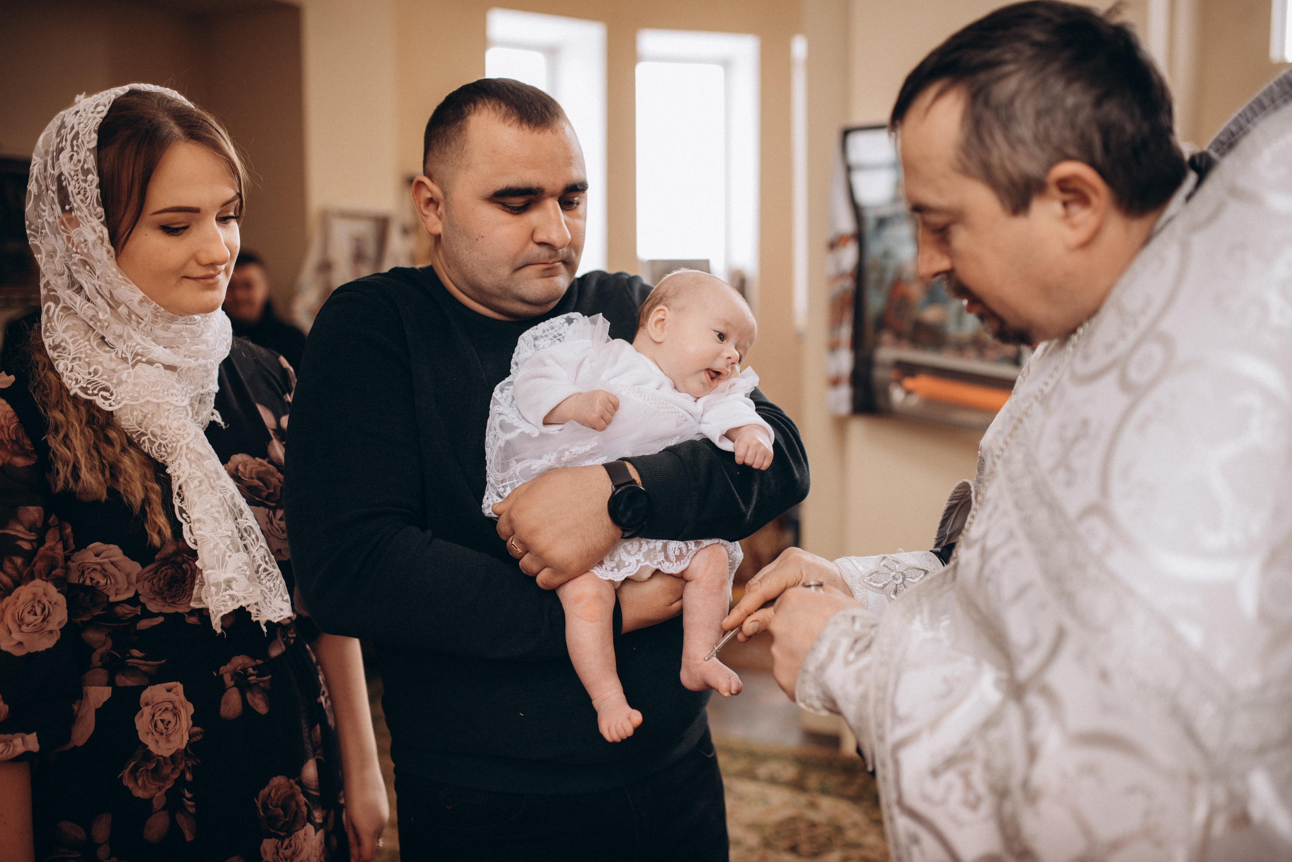 Таинство крещения Дарины. Семейный фотограф Екатерина Воробьева