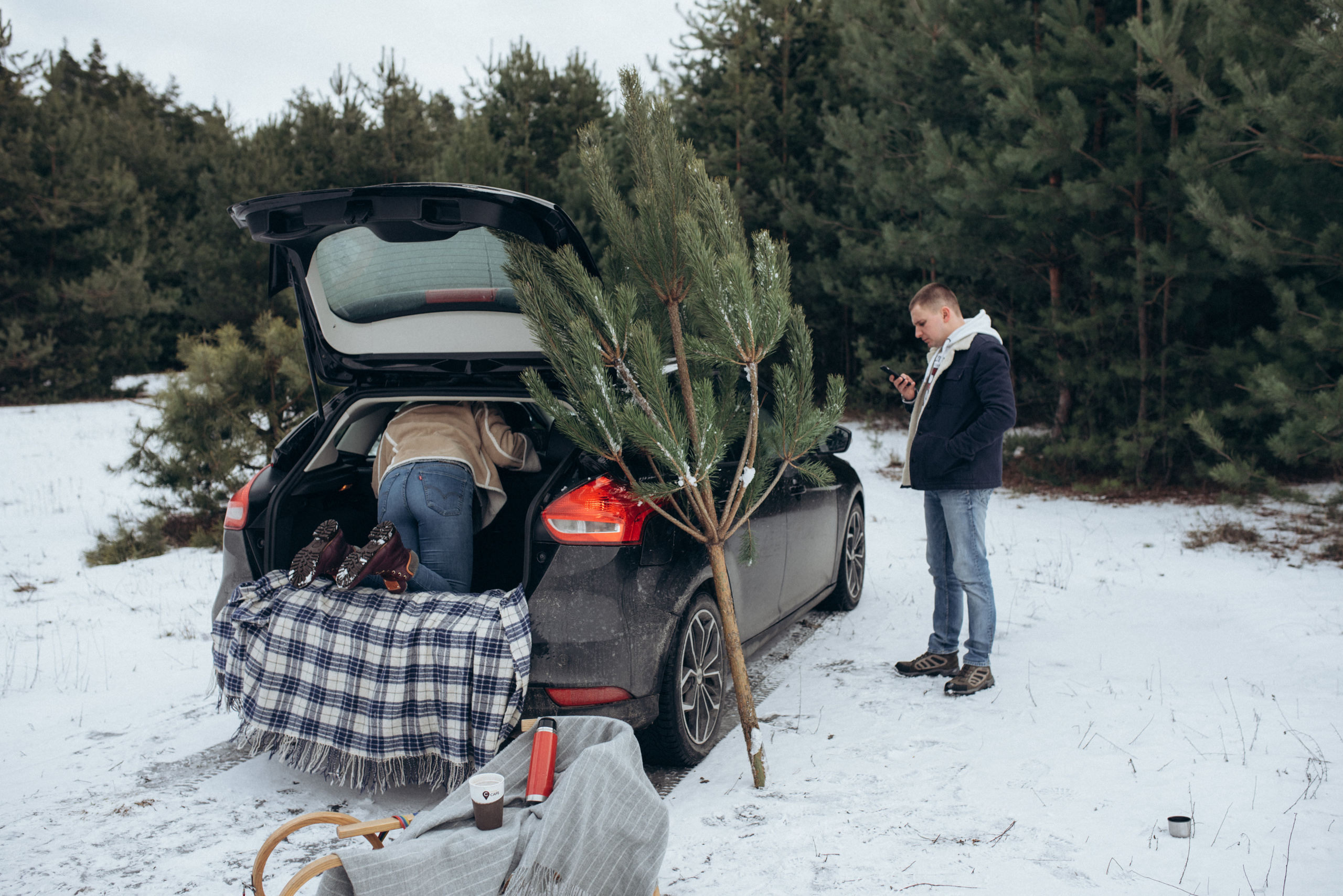 Женя и Вика. Однажды зимой. Семейный фотограф Екатерина Воробьева