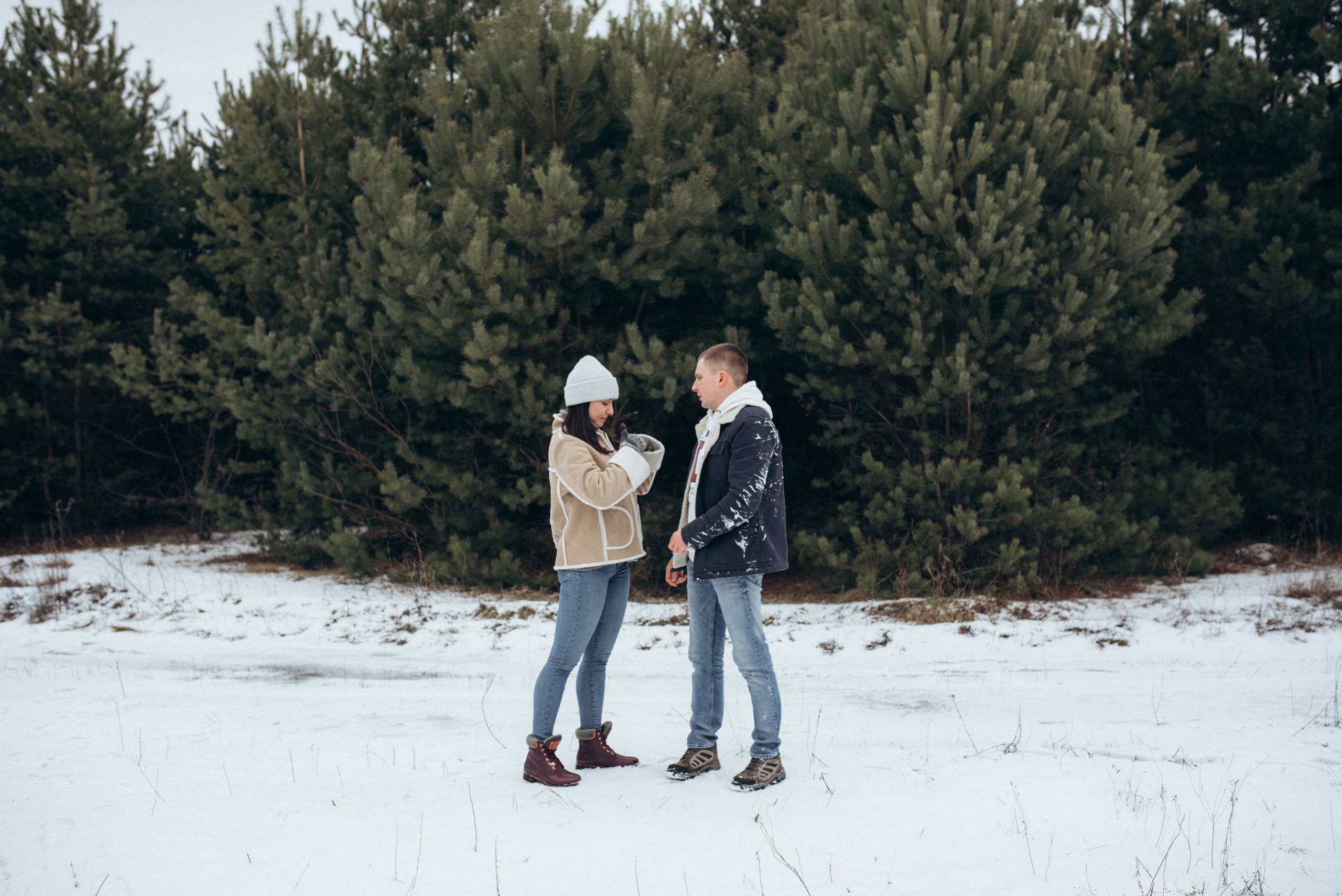 Женя и Вика. Однажды зимой. Семейный фотограф Екатерина Воробьева