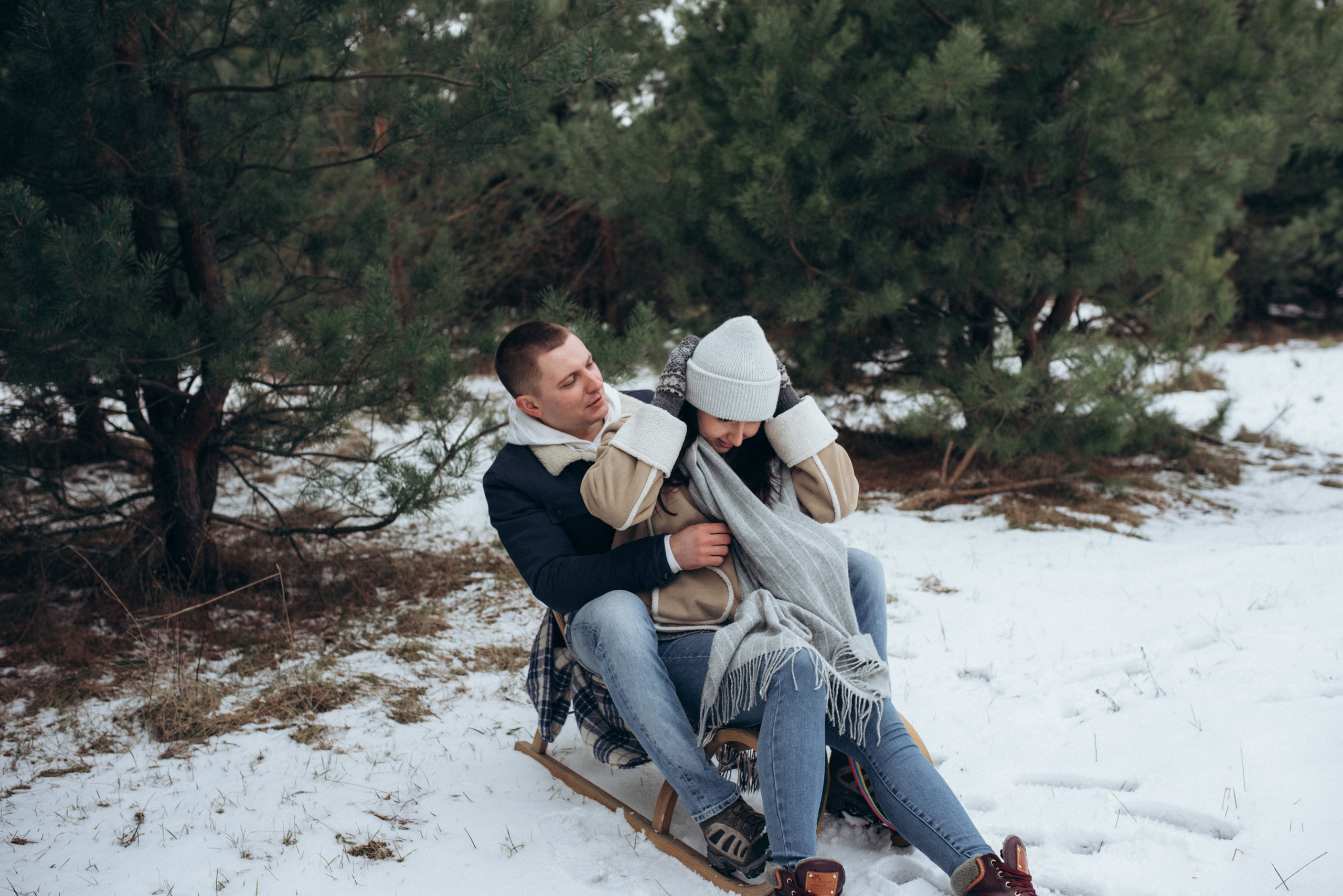 Женя и Вика. Однажды зимой. Семейный фотограф Екатерина Воробьева