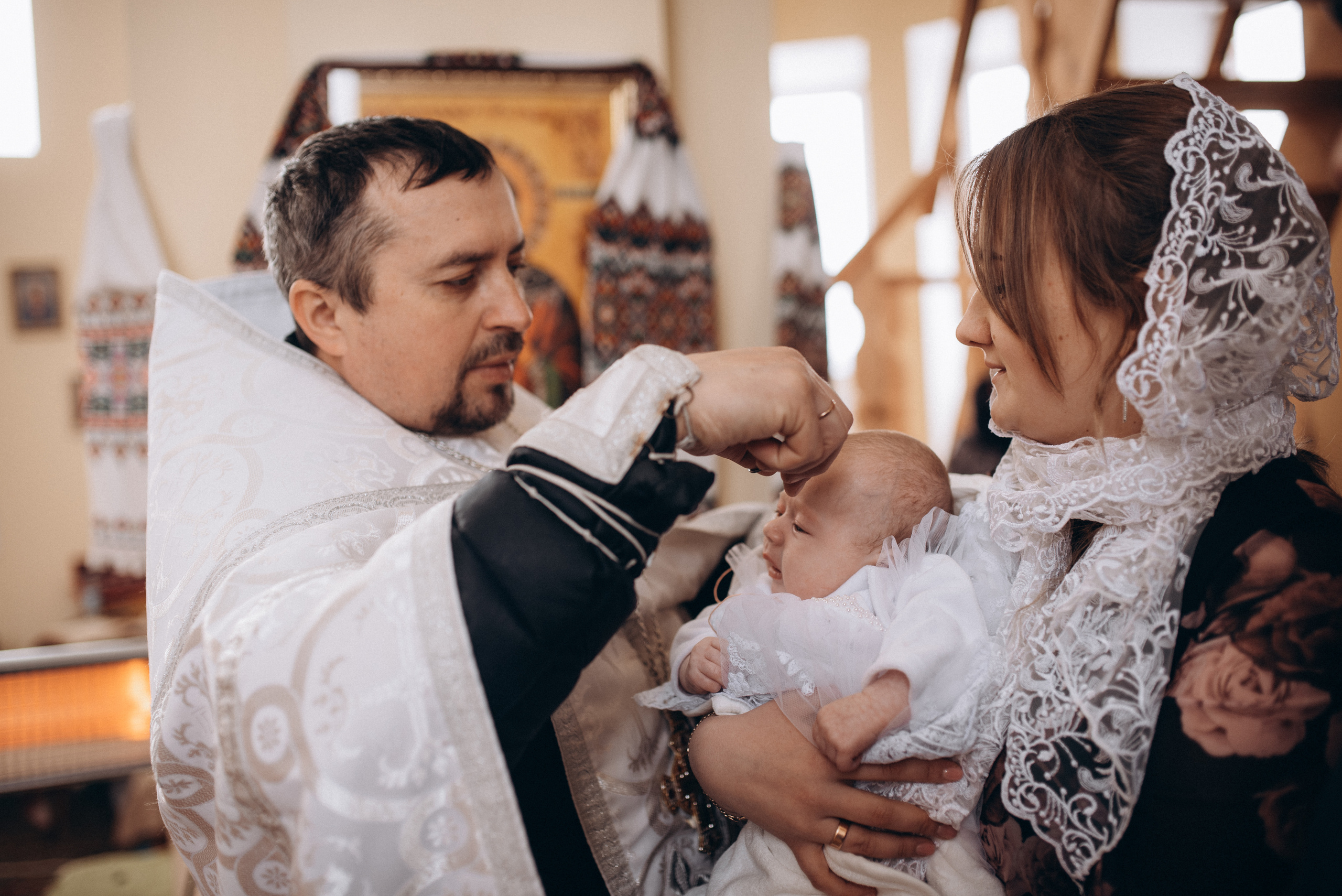 Таинство крещения Дарины. Семейный фотограф Екатерина Воробьева
