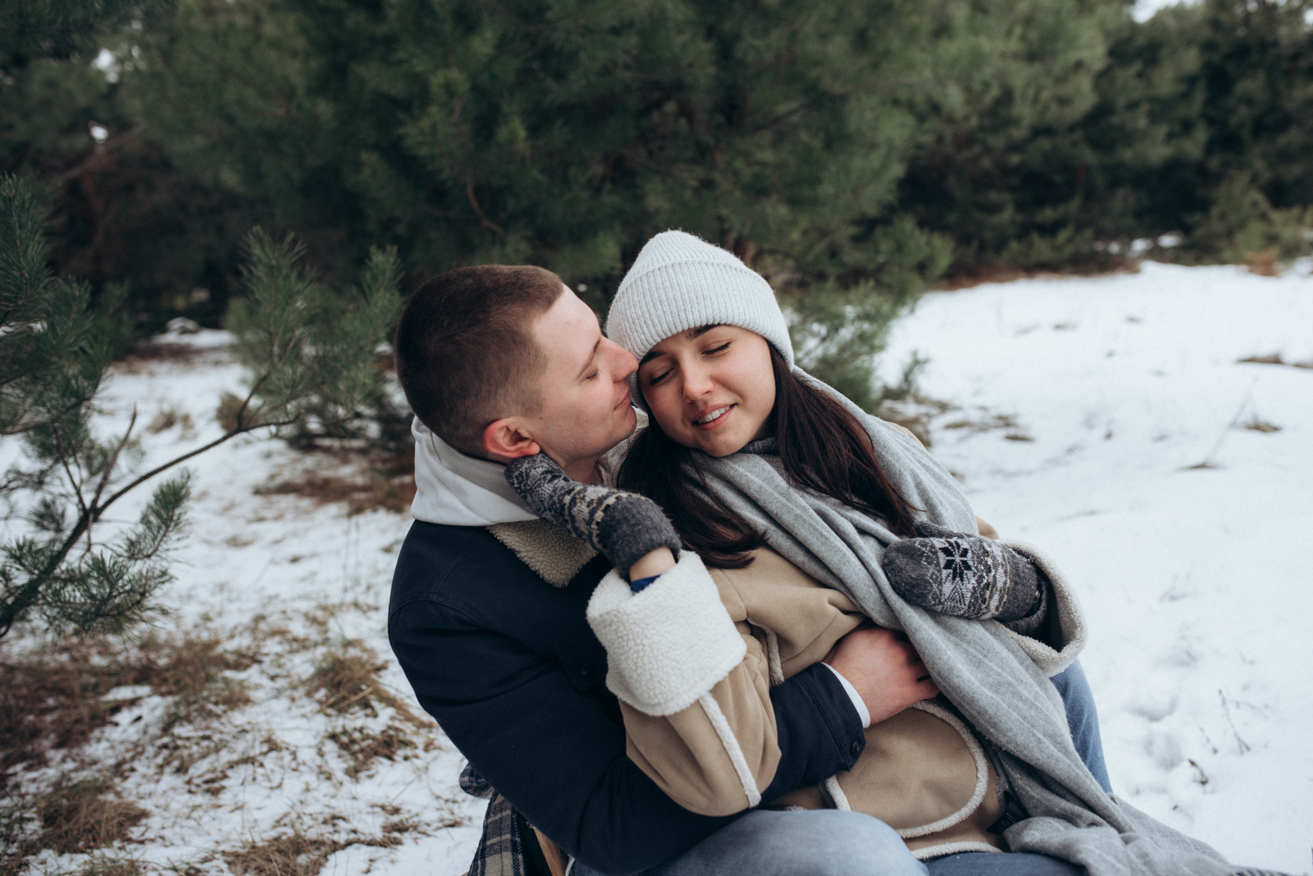 Женя и Вика. Однажды зимой. Семейный фотограф Екатерина Воробьева