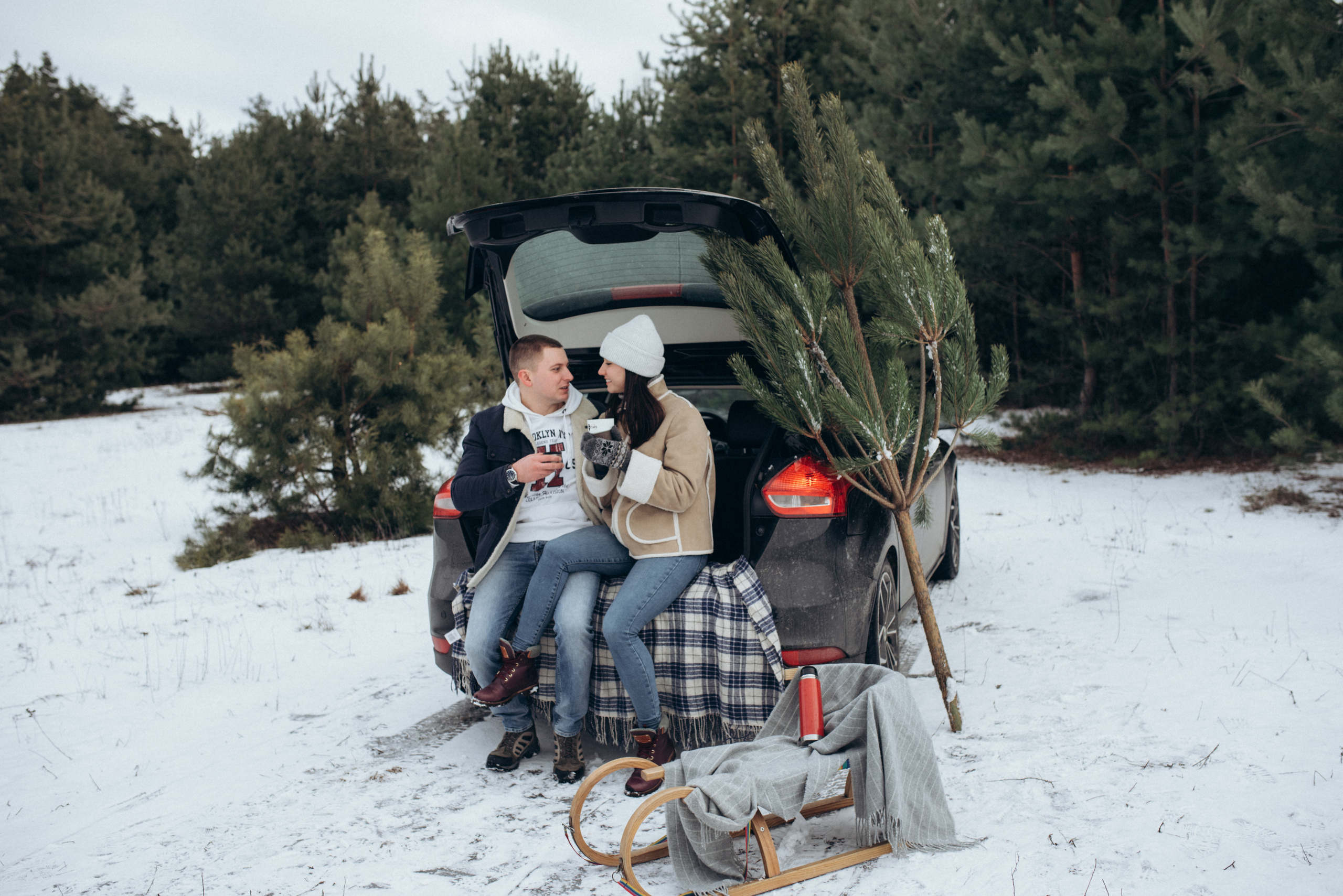Женя и Вика. Однажды зимой. Семейный фотограф Екатерина Воробьева