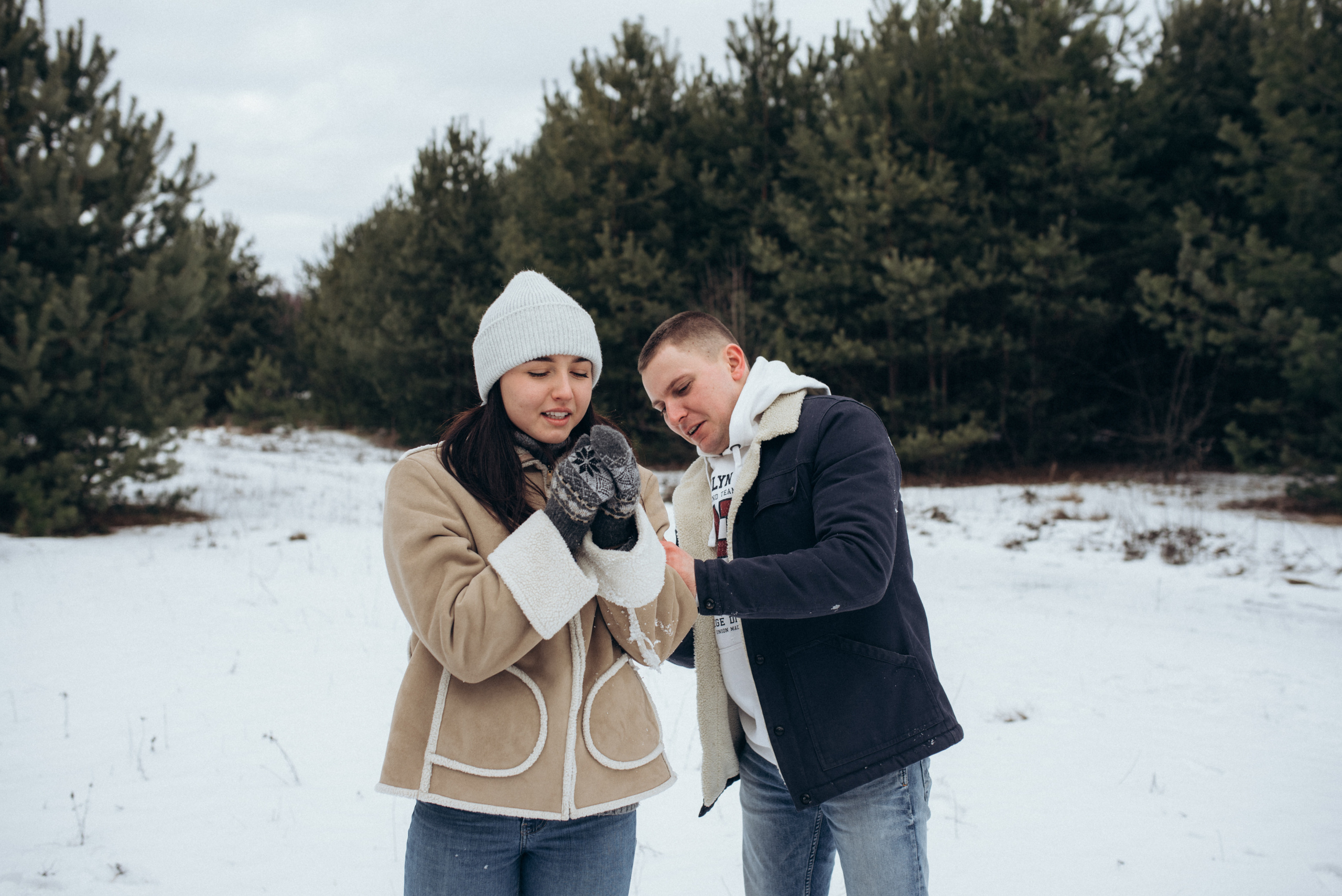 Женя и Вика. Однажды зимой. Семейный фотограф Екатерина Воробьева