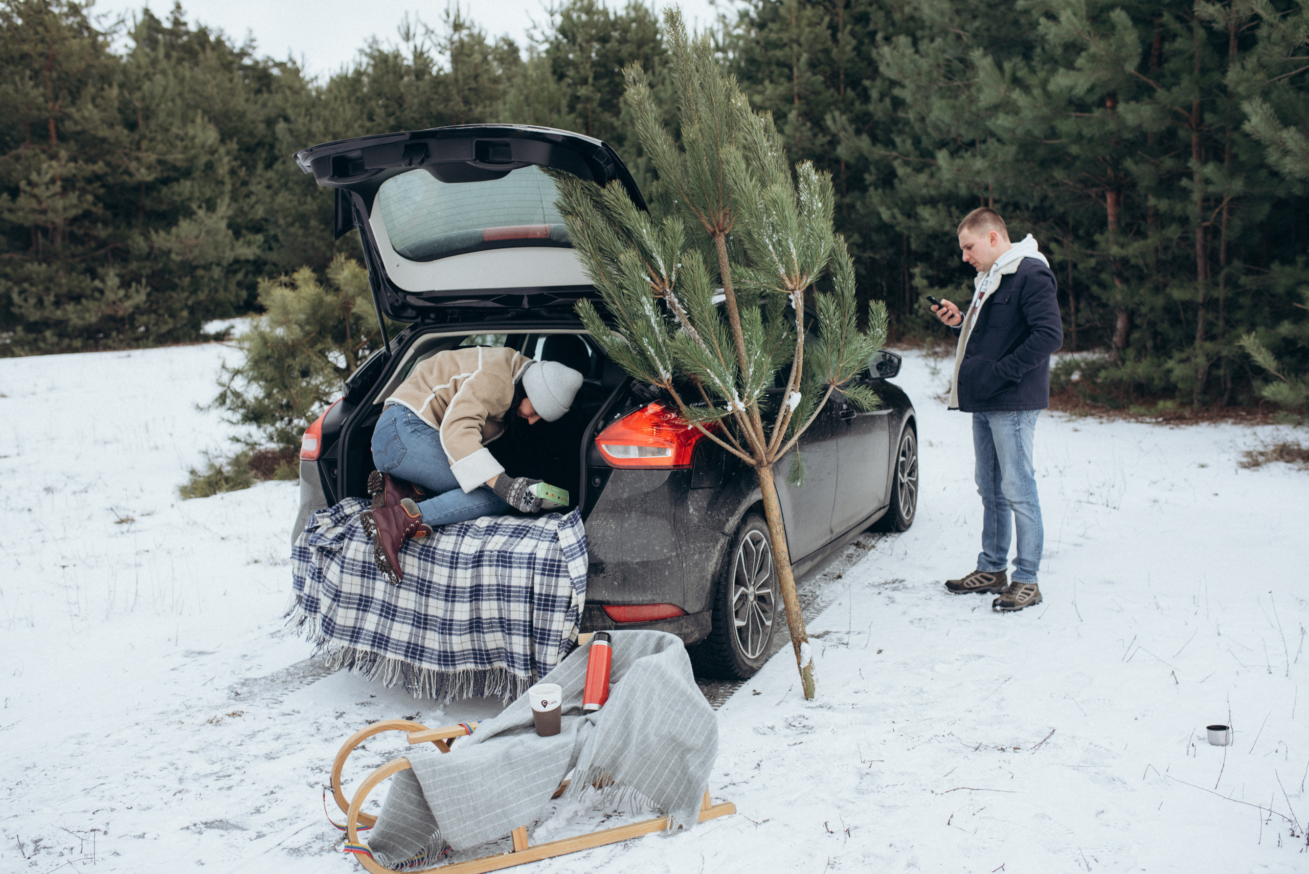 Женя и Вика. Однажды зимой. Семейный фотограф Екатерина Воробьева