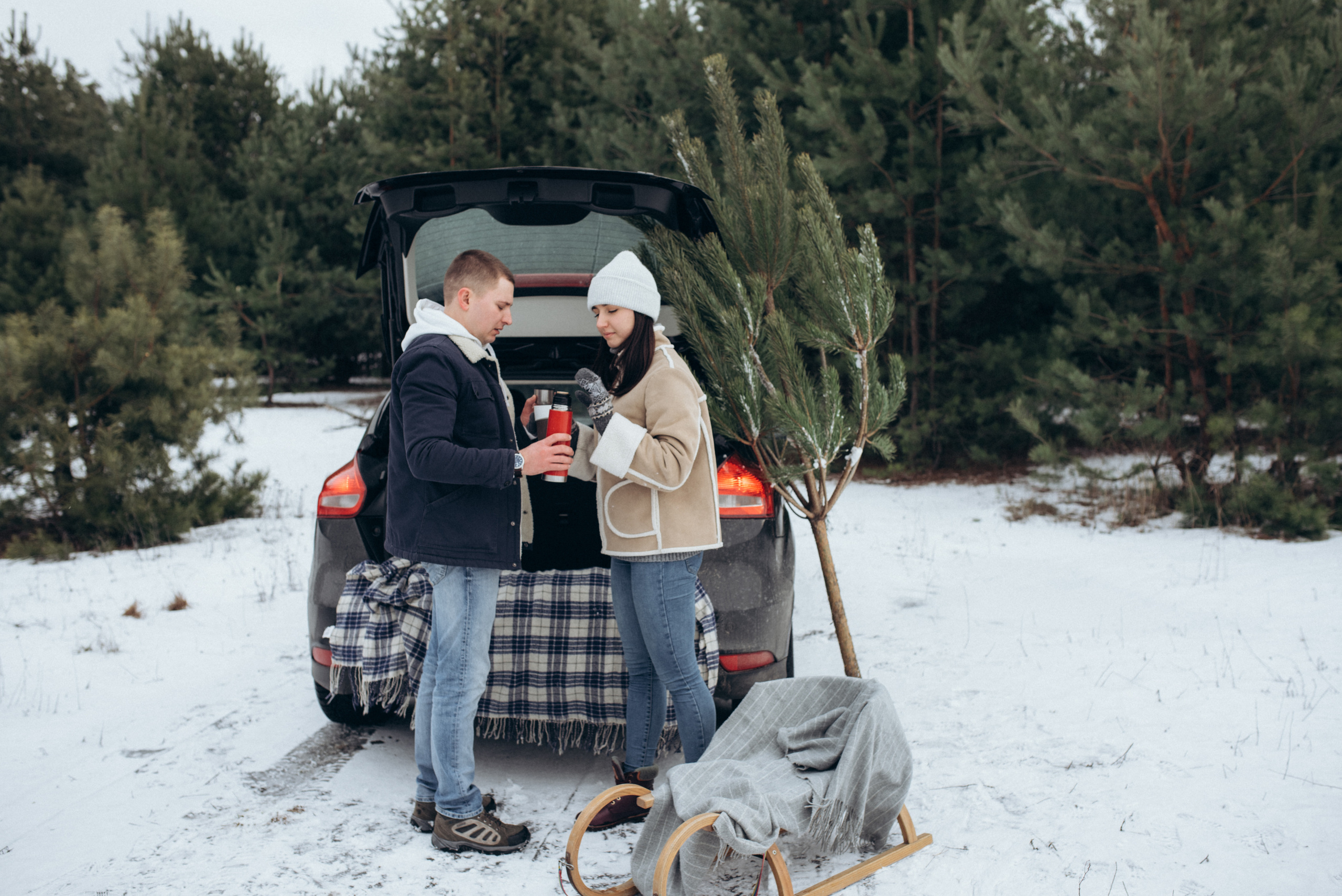 Женя и Вика. Однажды зимой. Семейный фотограф Екатерина Воробьева