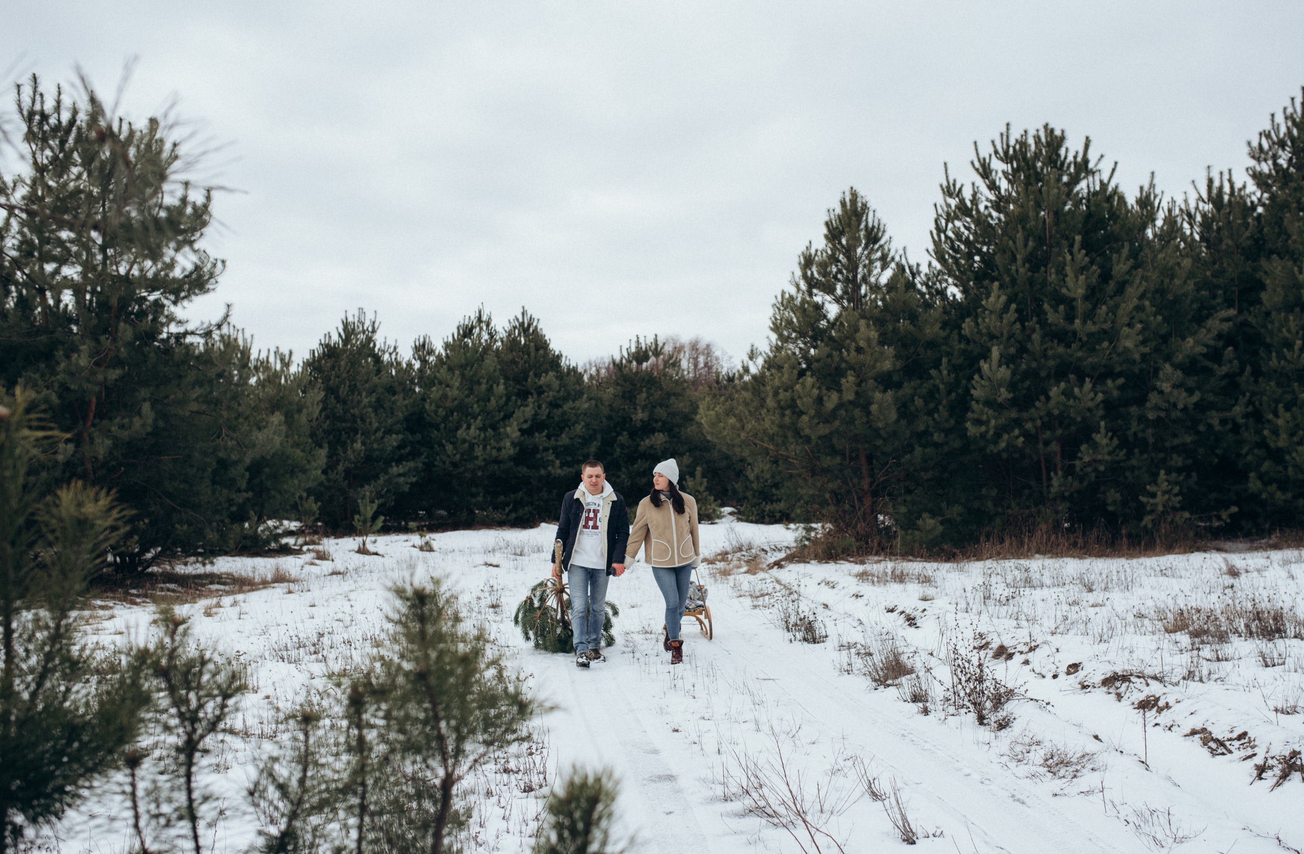Женя и Вика. Однажды зимой. Семейный фотограф Екатерина Воробьева