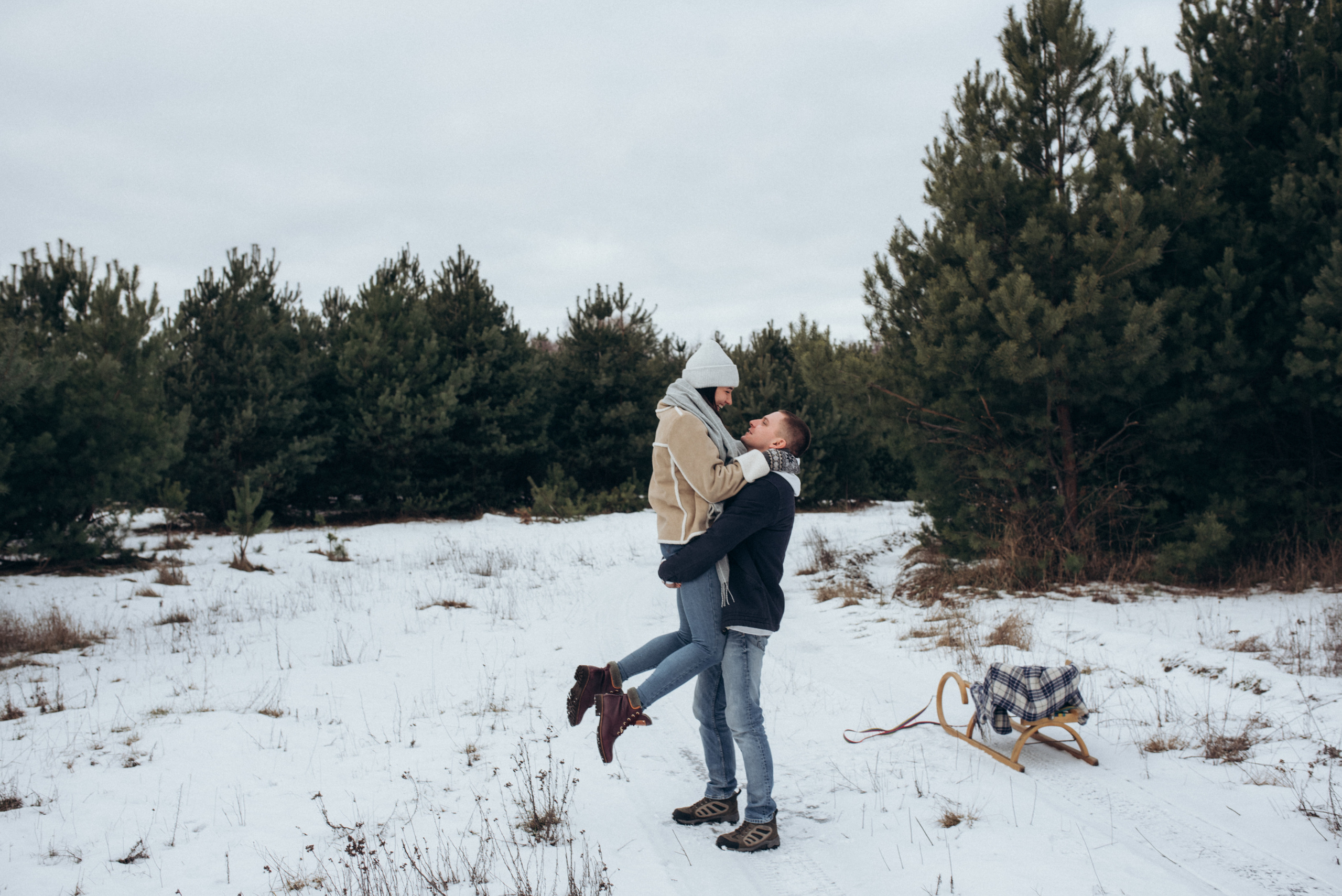 Женя и Вика. Однажды зимой. Семейный фотограф Екатерина Воробьева