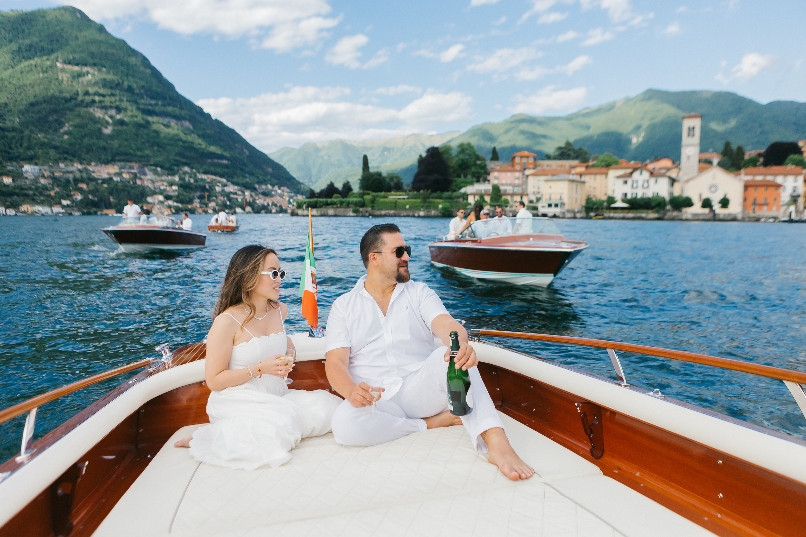 BOAT TRIP ABIGAIL & NICK. Luxury wedding photographer in Italy | Irina Armonia