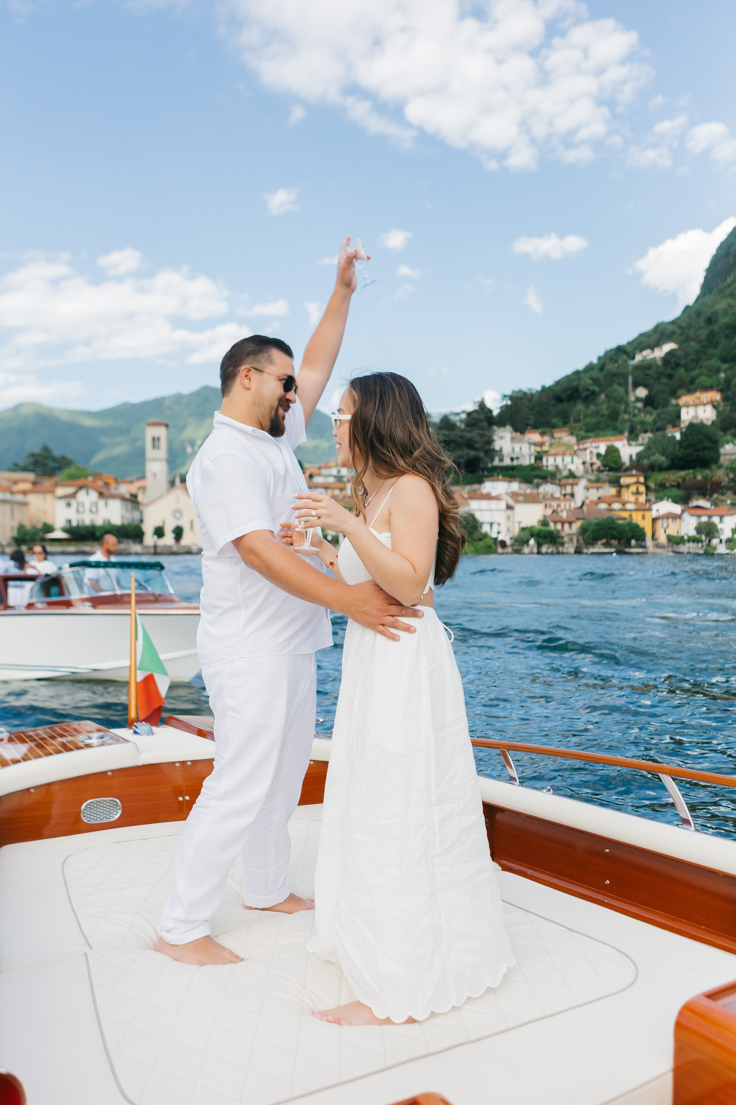 BOAT TRIP ABIGAIL & NICK. Luxury wedding photographer in Italy | Irina Armonia