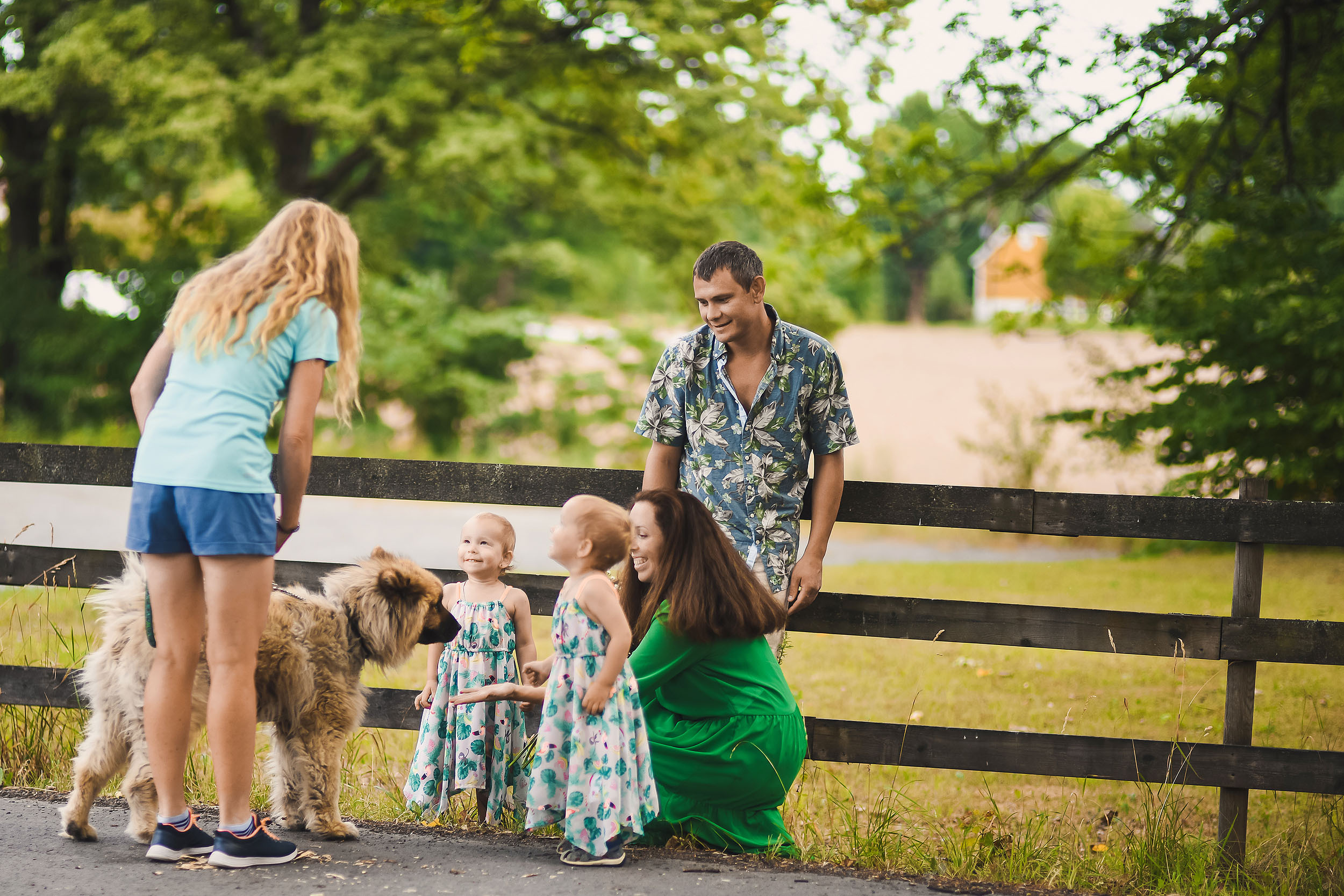 Mariya, Denis and two princesses. Family and wedding photographer in Norway Bublik Polina